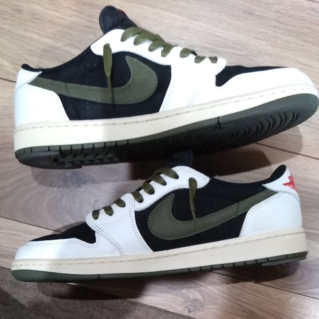 Travis Scott × Nike Women's Air Jordan 1 Low OG "Medium Olive"