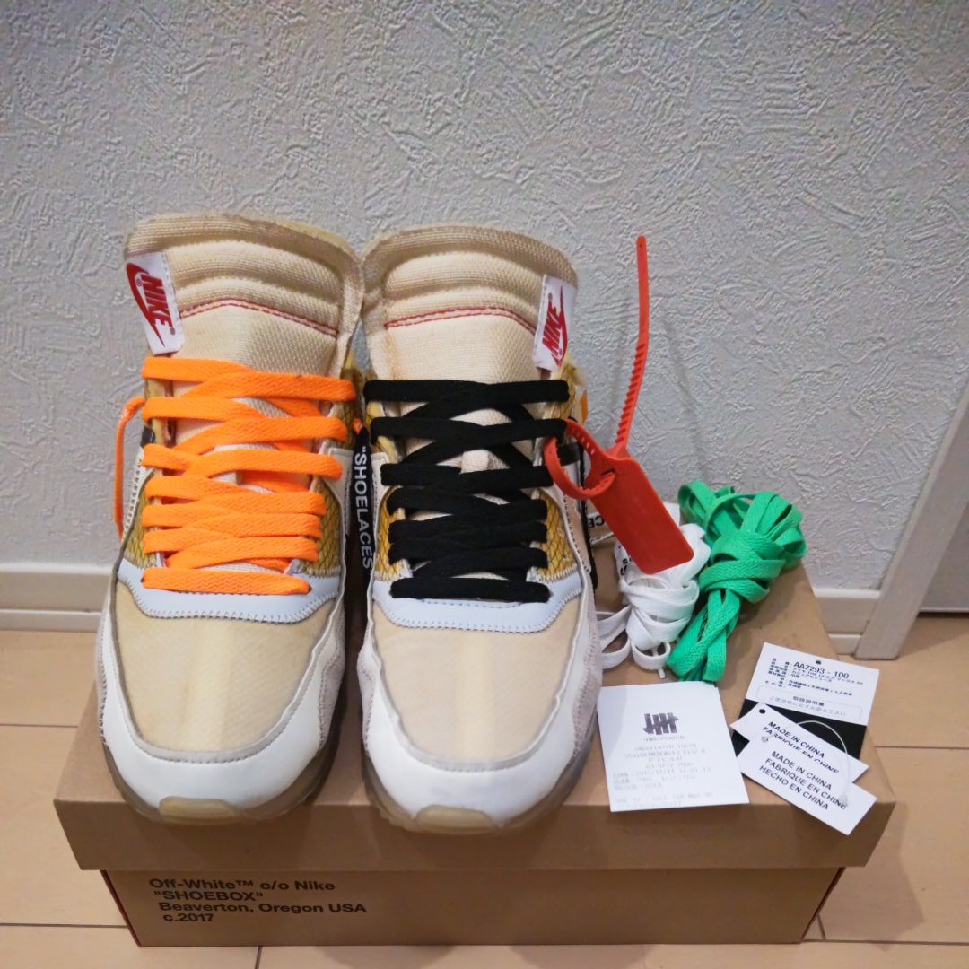 Off-White × Nike Air Max 90 "The 10/Sail"