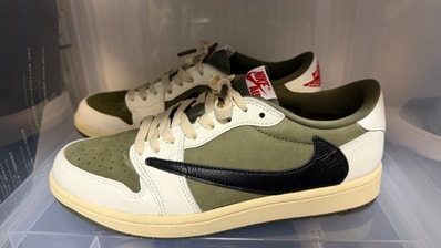 Travis Scott × Nike Air Jordan 1 Low OG SP "Reverse Olive"