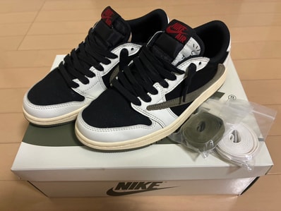 Travis Scott × Nike Women's Air Jordan 1 Low OG "Medium Olive"