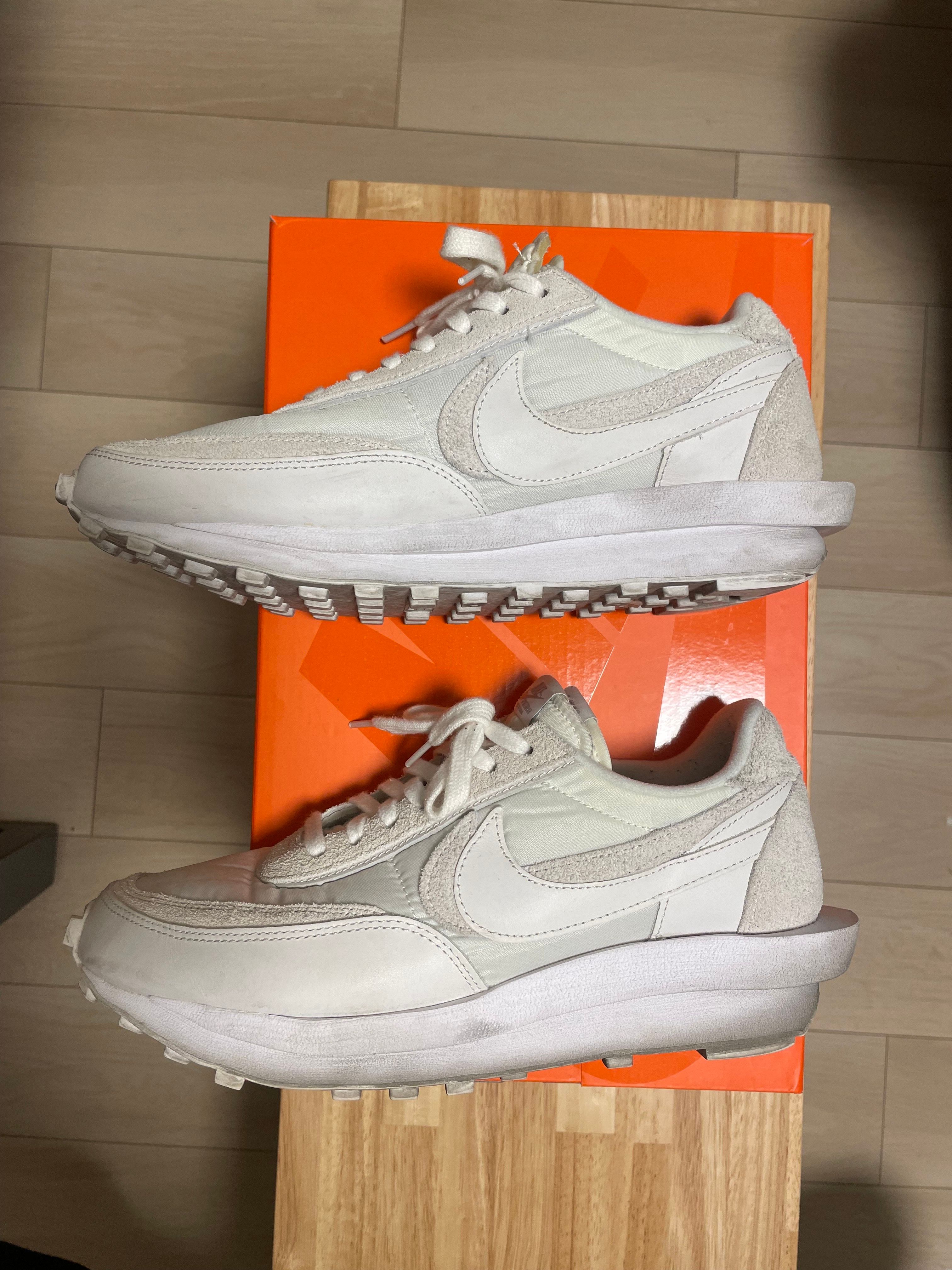 sacai × Nike LDV Waffle "Triple White"