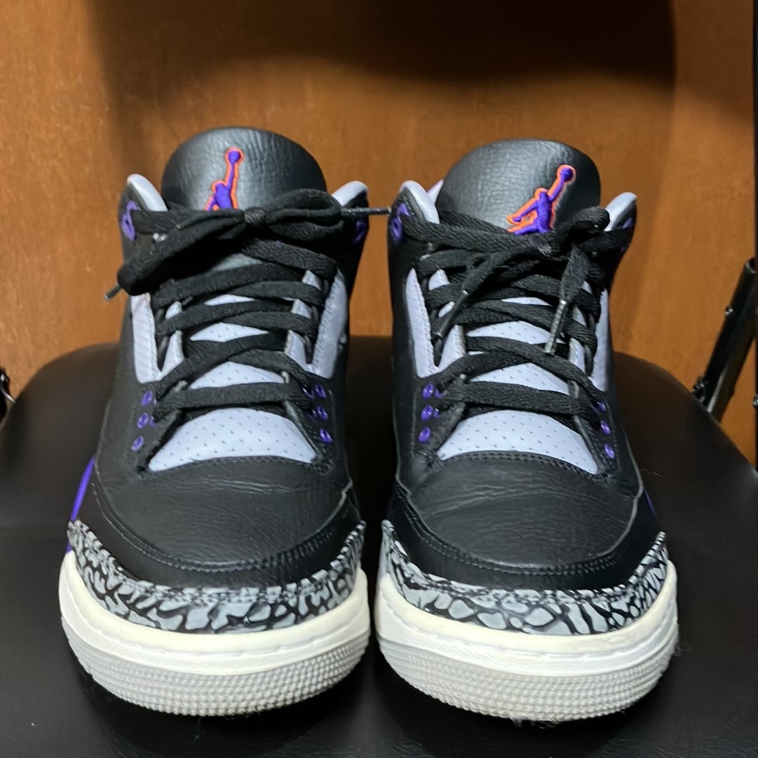 Nike Air Jordan 3 Retro "Black/Court Purple"