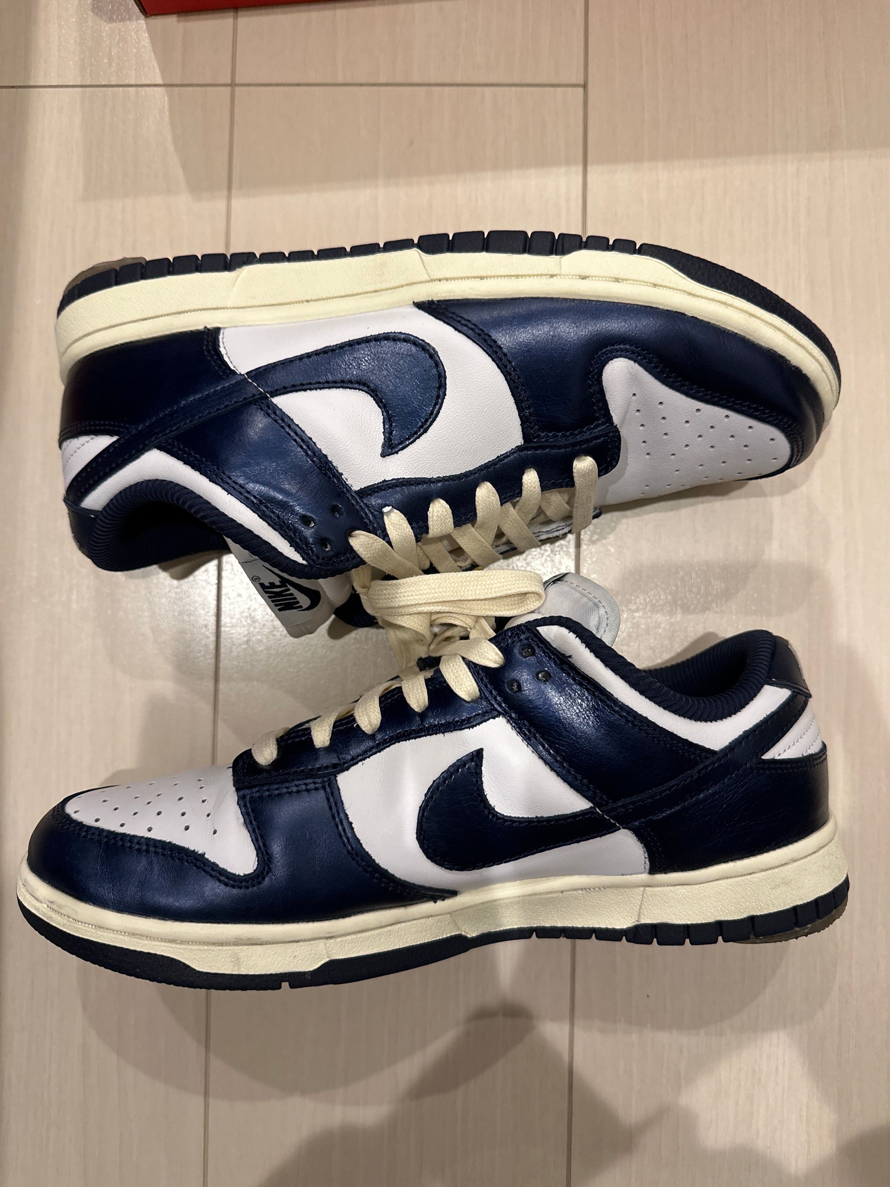 Nike Women's Dunk Low PRM "Midnight Navy and White"