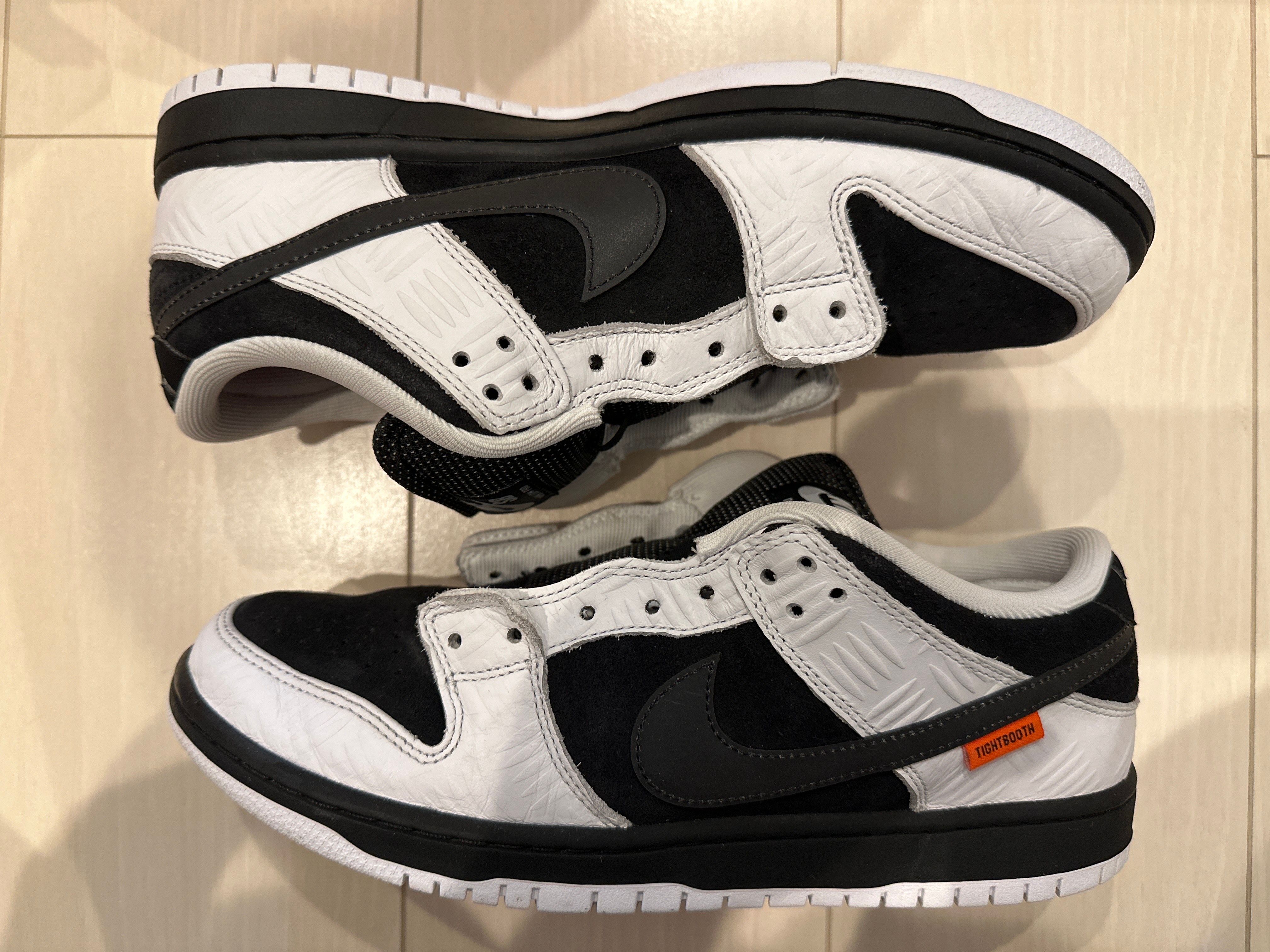 TIGHTBOOTH × Nike SB Dunk Low Pro QS "Black and White"