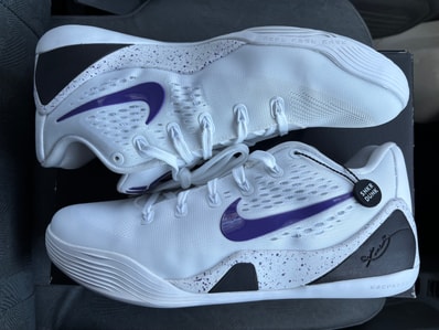 Nike Kobe 9 Elite Low EM Protro "White/White/Court Purple"