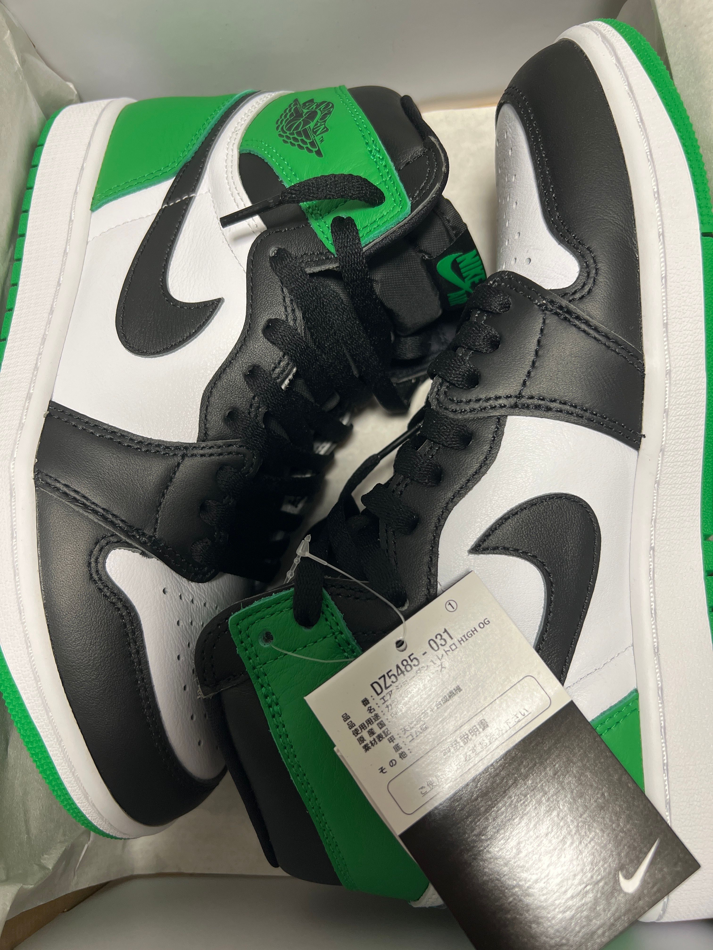 Nike Air Jordan 1 Retro High OG "Celtics/Black and Lucky Green" (2023)