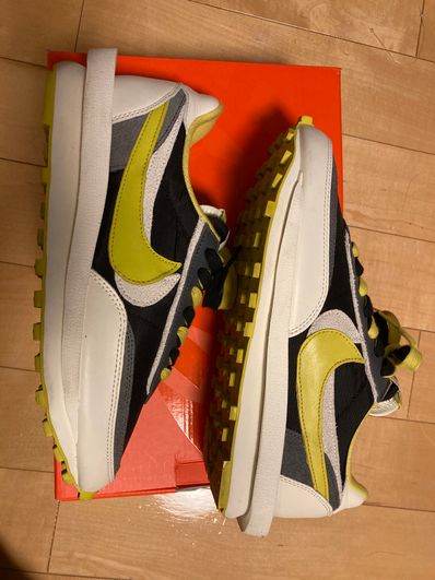 UNDERCOVER × sacai × Nike LD Waffle "Black/Sail-Dark Grey-Bright Citron"