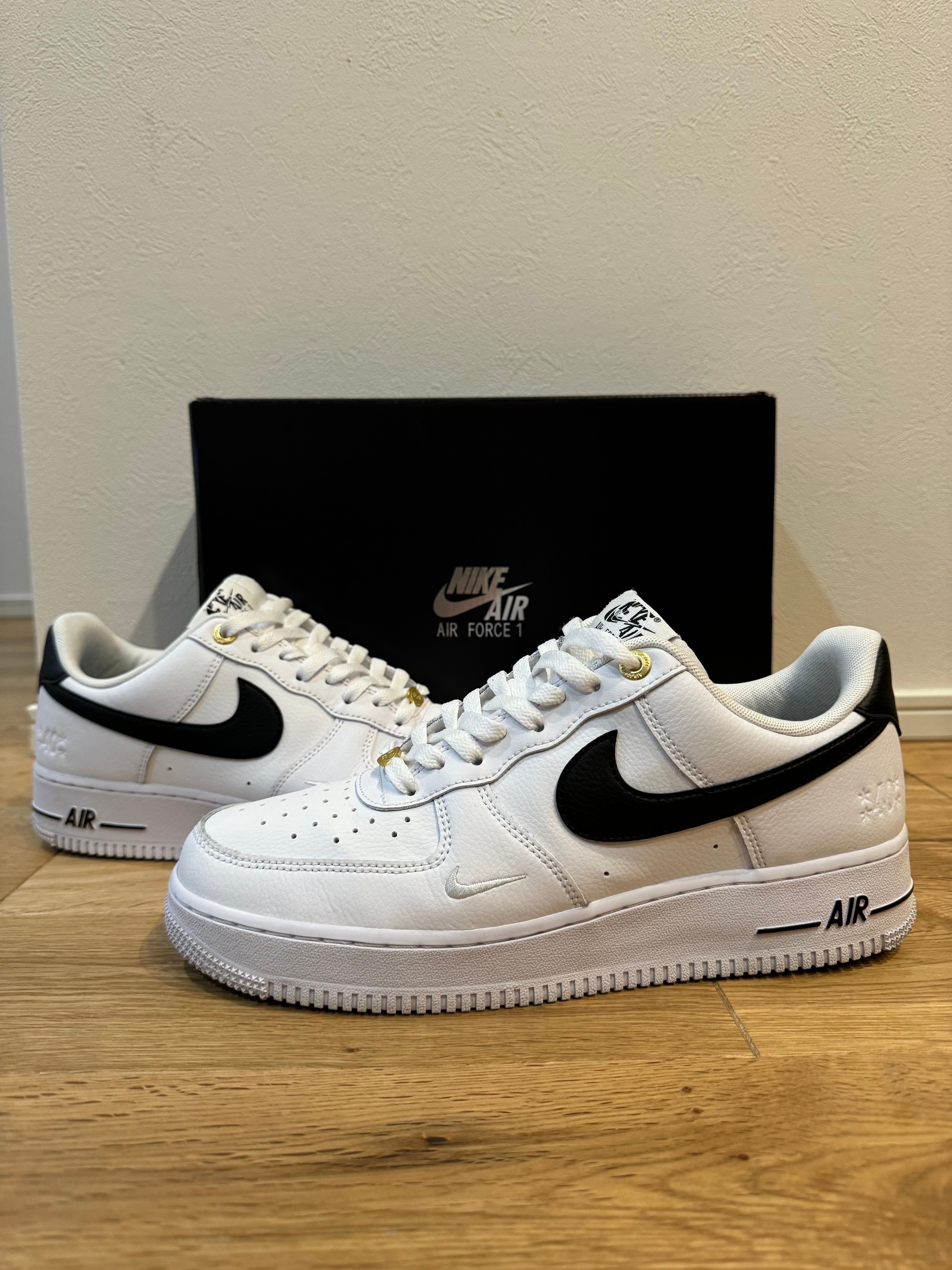 Nike Air Force 1 Low '07 LV8 40th Anniversary "Black/White-Metallic Gold"