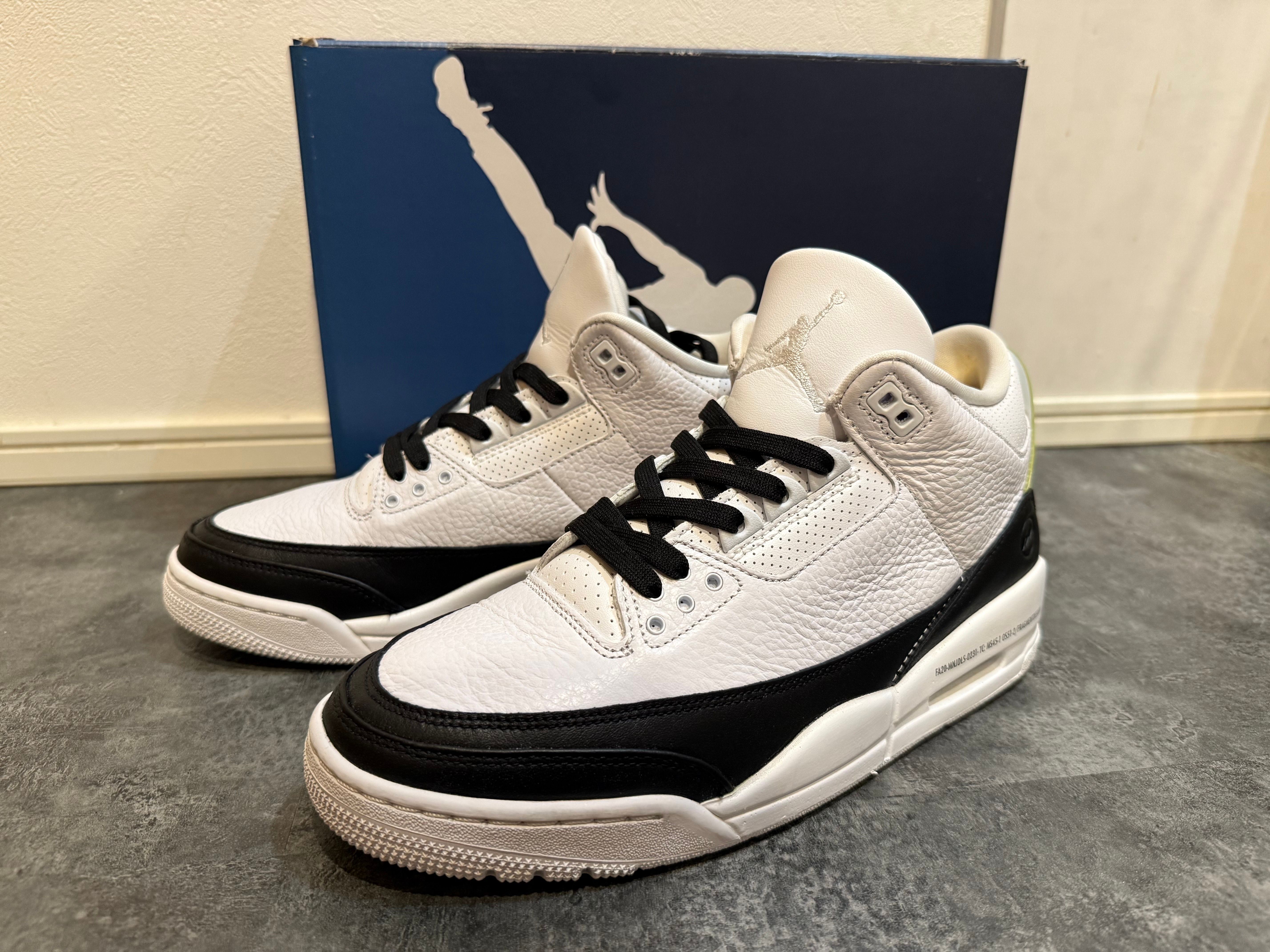 Fragment × Nike Air Jordan 3 "White/Black"