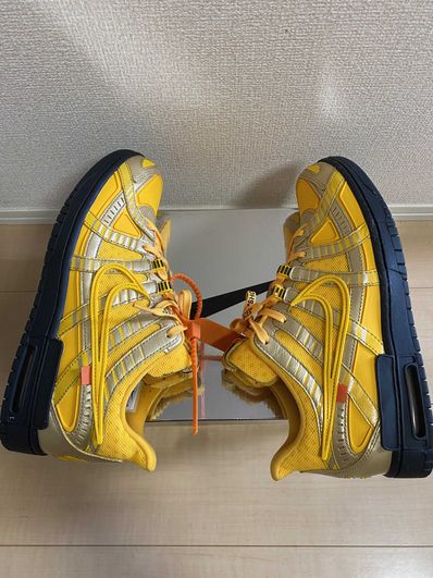 Off-White × Nike Air Rubber Dunk "University Gold"