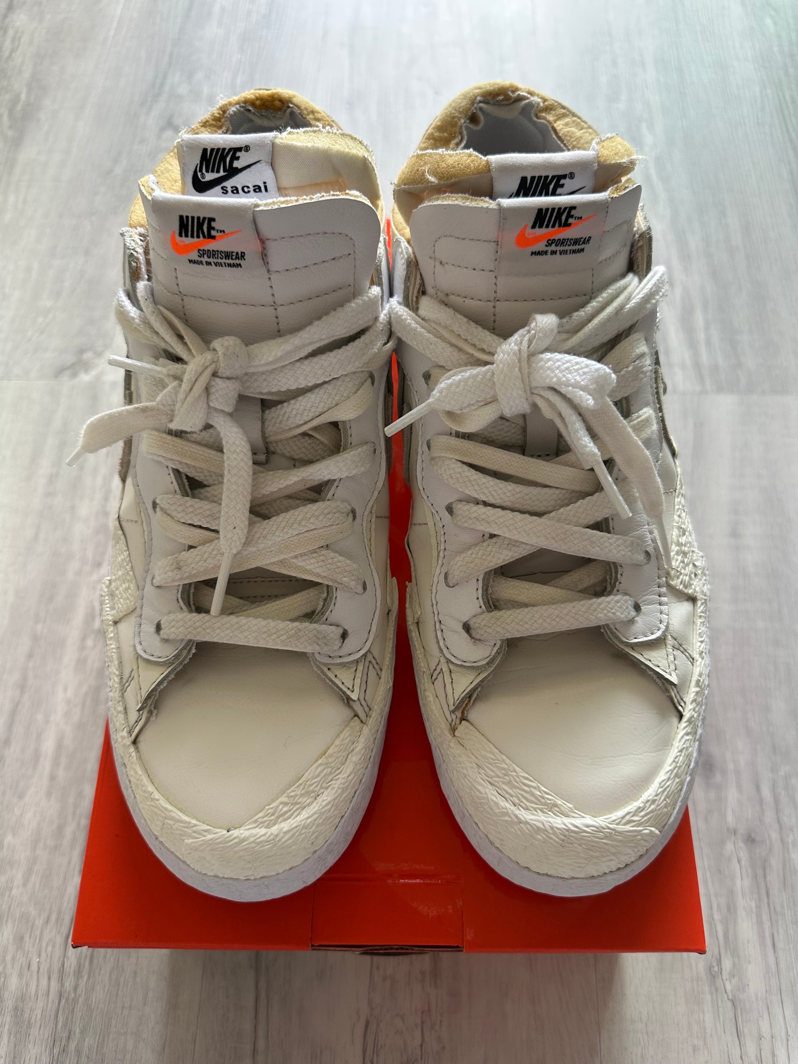 サカイ × ナイキ ブレーザー ロー "ホワイト パテント レザー"