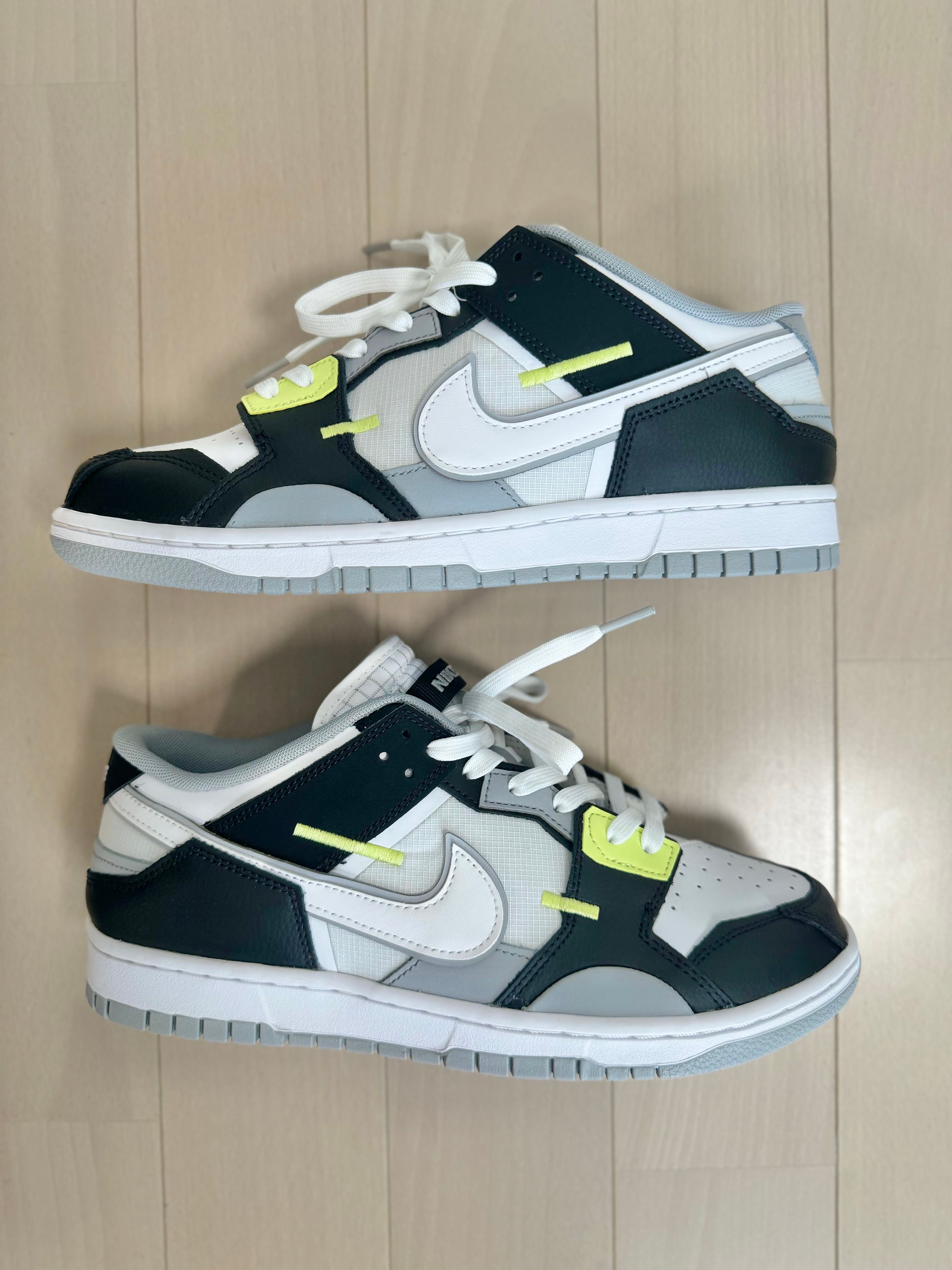 Nike Dunk Low Scrap "Black/White/Light Lemon Twist"