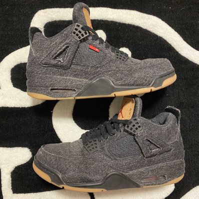 Nike × Levi's Air Jordan 4 "Black Denim" (Tag: ®)