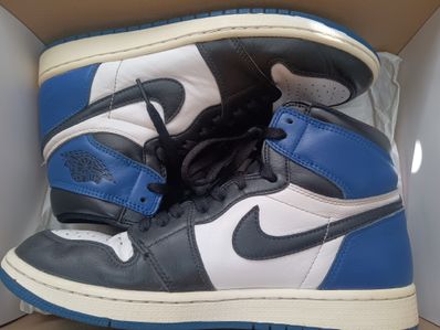 fragment design × Nike Air Jordan 1 Retro High OG "Black/Sport Royal/White"