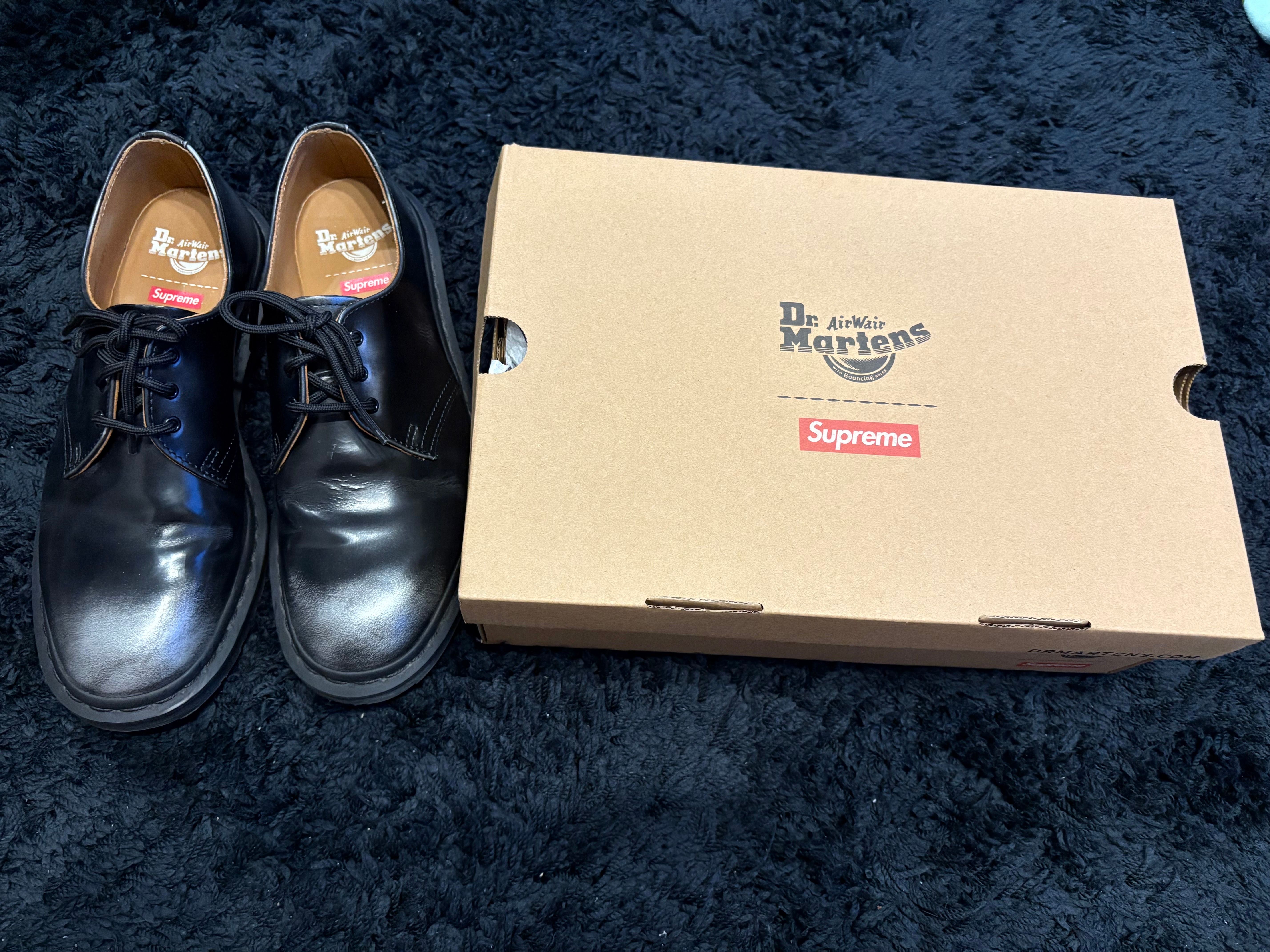シュプリーム × ドクターマーチン 1461 3アイ シューズ "ブラック"