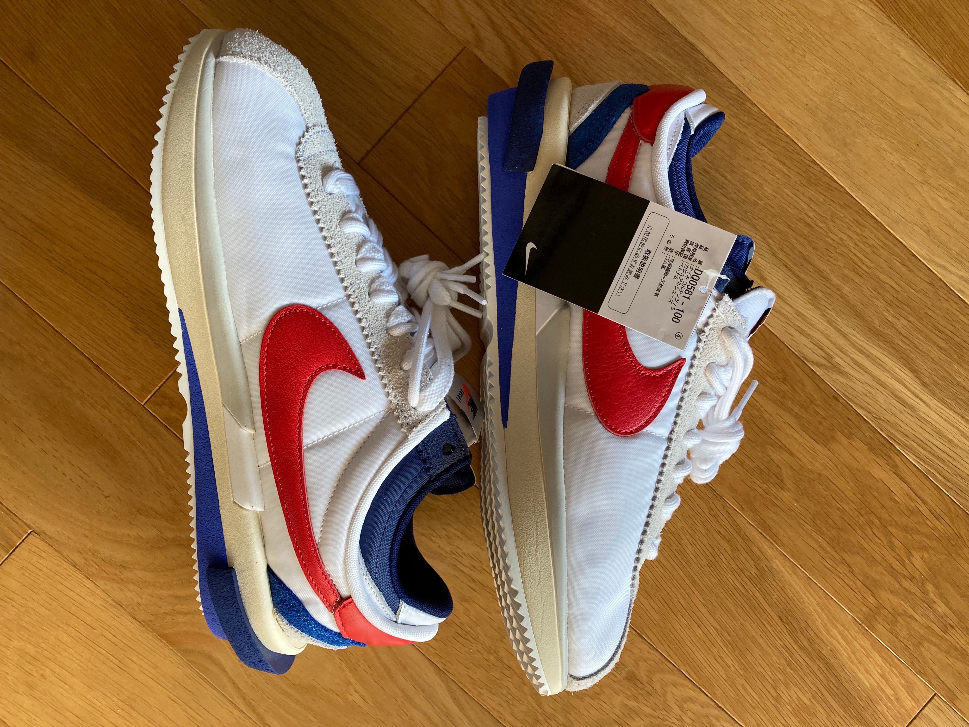 sacai × Nike Zoom Cortez "White and University Red"