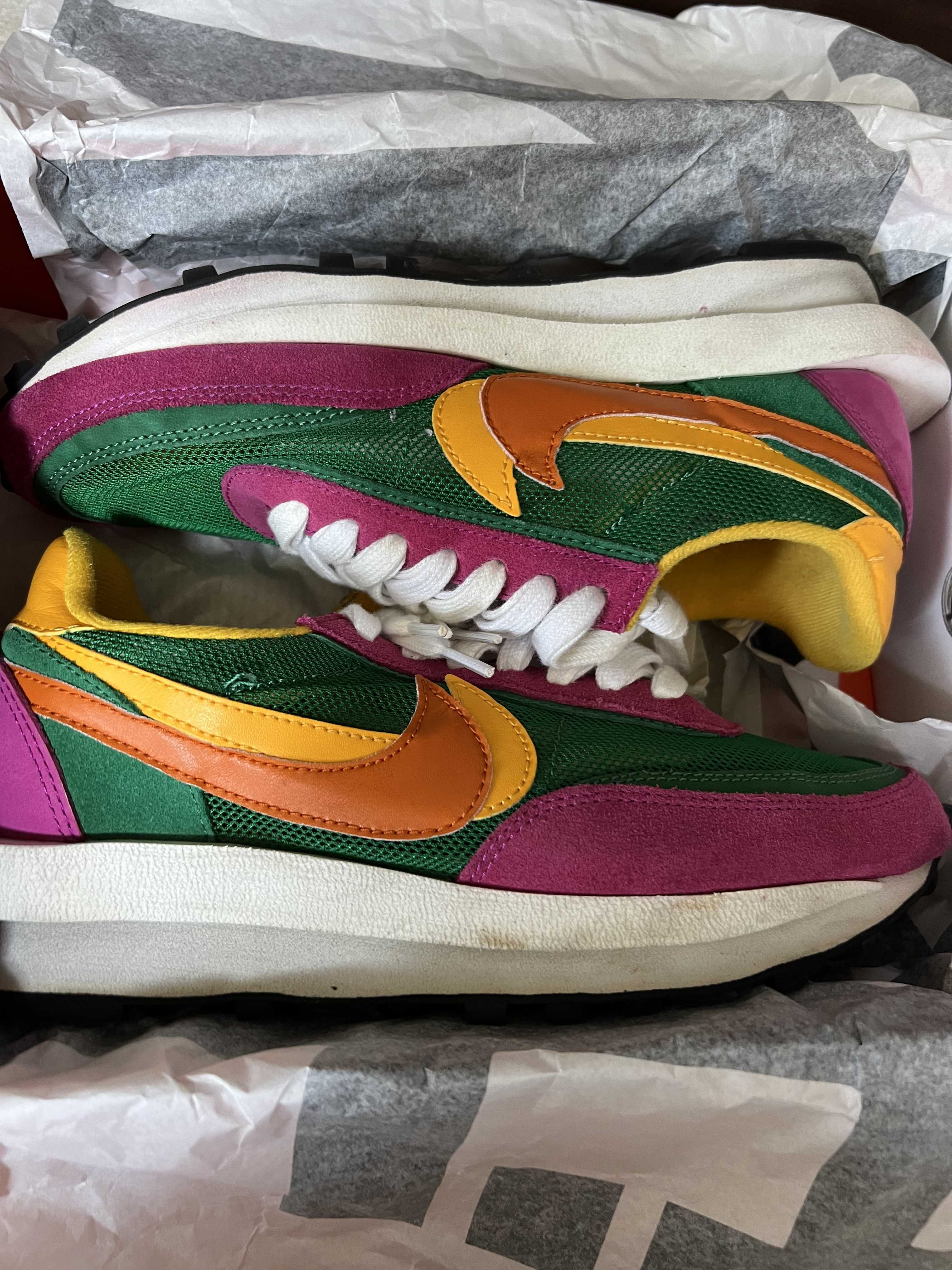 sacai × NIKE LDV WAFFLE "PINE GREEN"