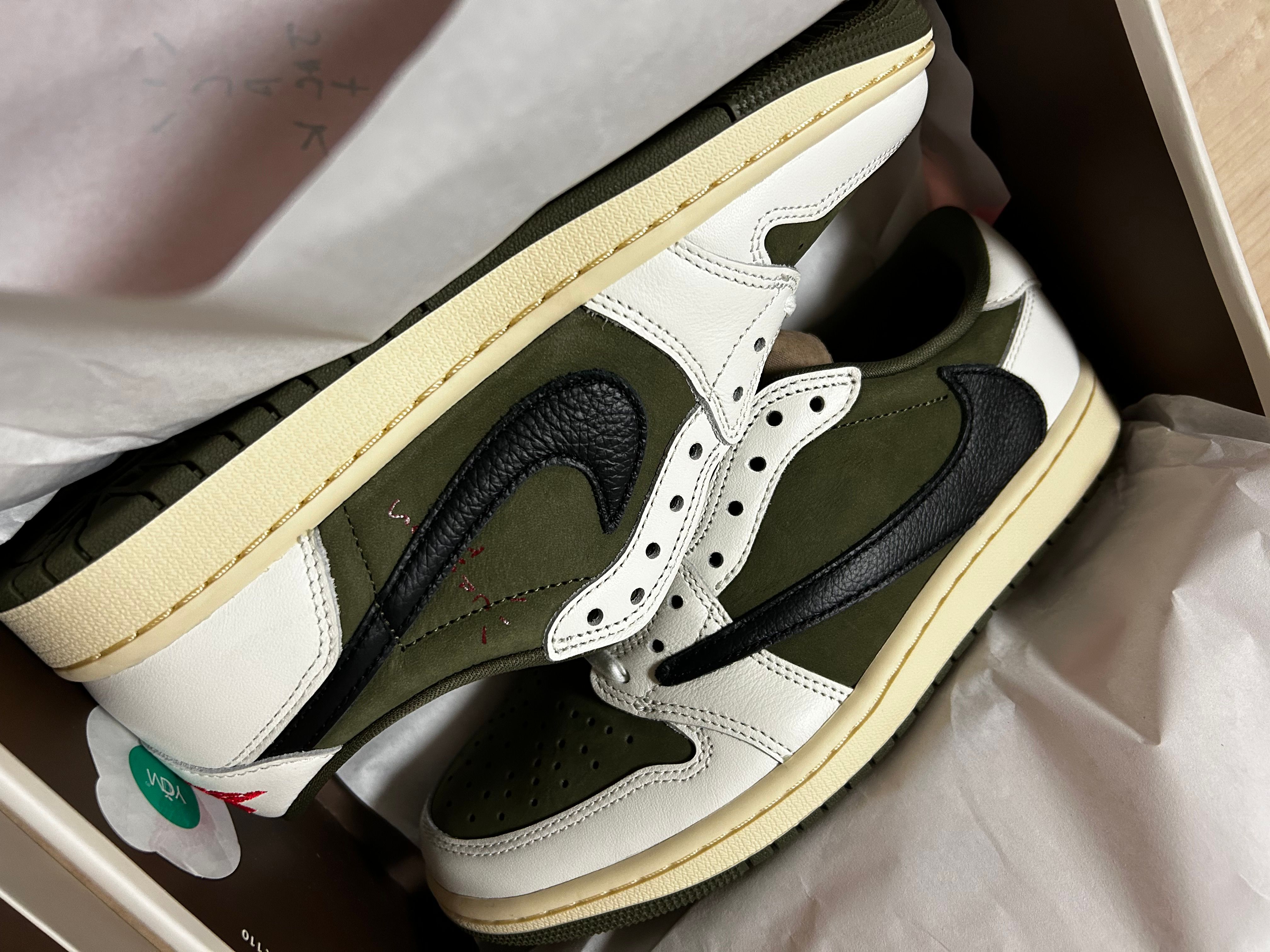 Travis Scott × Nike Air Jordan 1 Low OG SP "Reverse Olive"