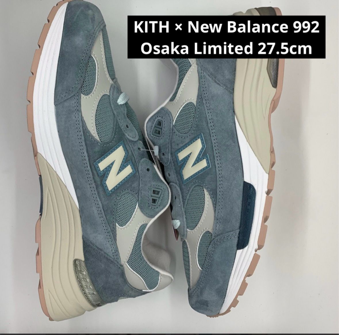 KITH × New Balance 992 "Aegean Blue/Shadow Gray"