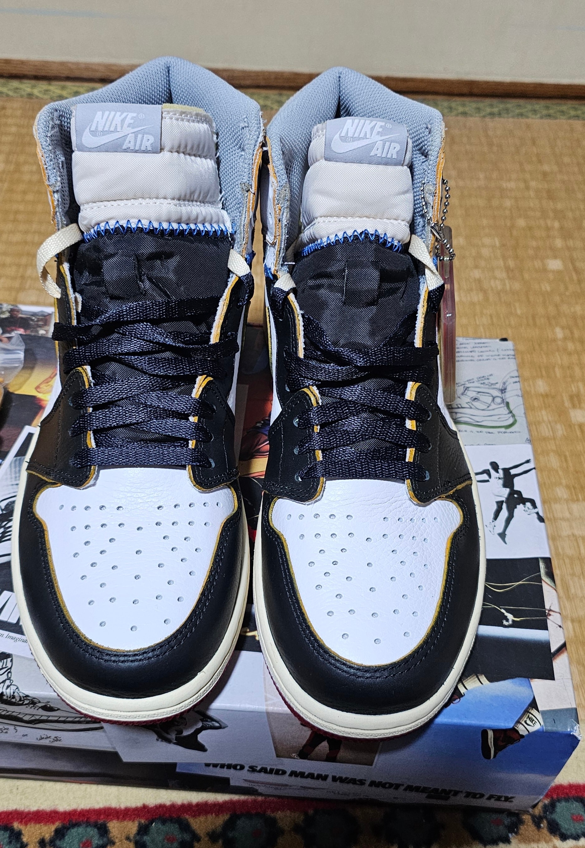 ユニオン × ナイキ エアジョーダン1 レトロ ハイ OG NRG "バーシティレッド/ウルフグレー"