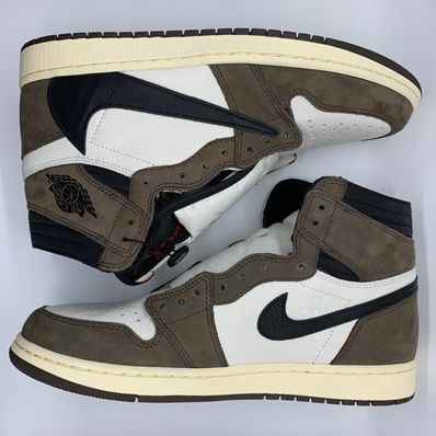 Travis Scott × Nike Air Jordan 1 Retro High OG TS SP "Sail/Dark Mocha"