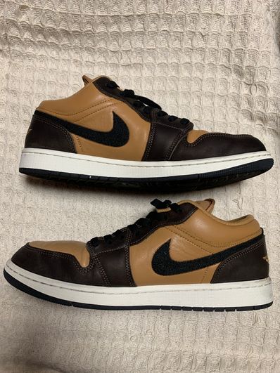 NIKE Air Jordan 1 Low "Flax/Baroque Brown/Vintage Coral"