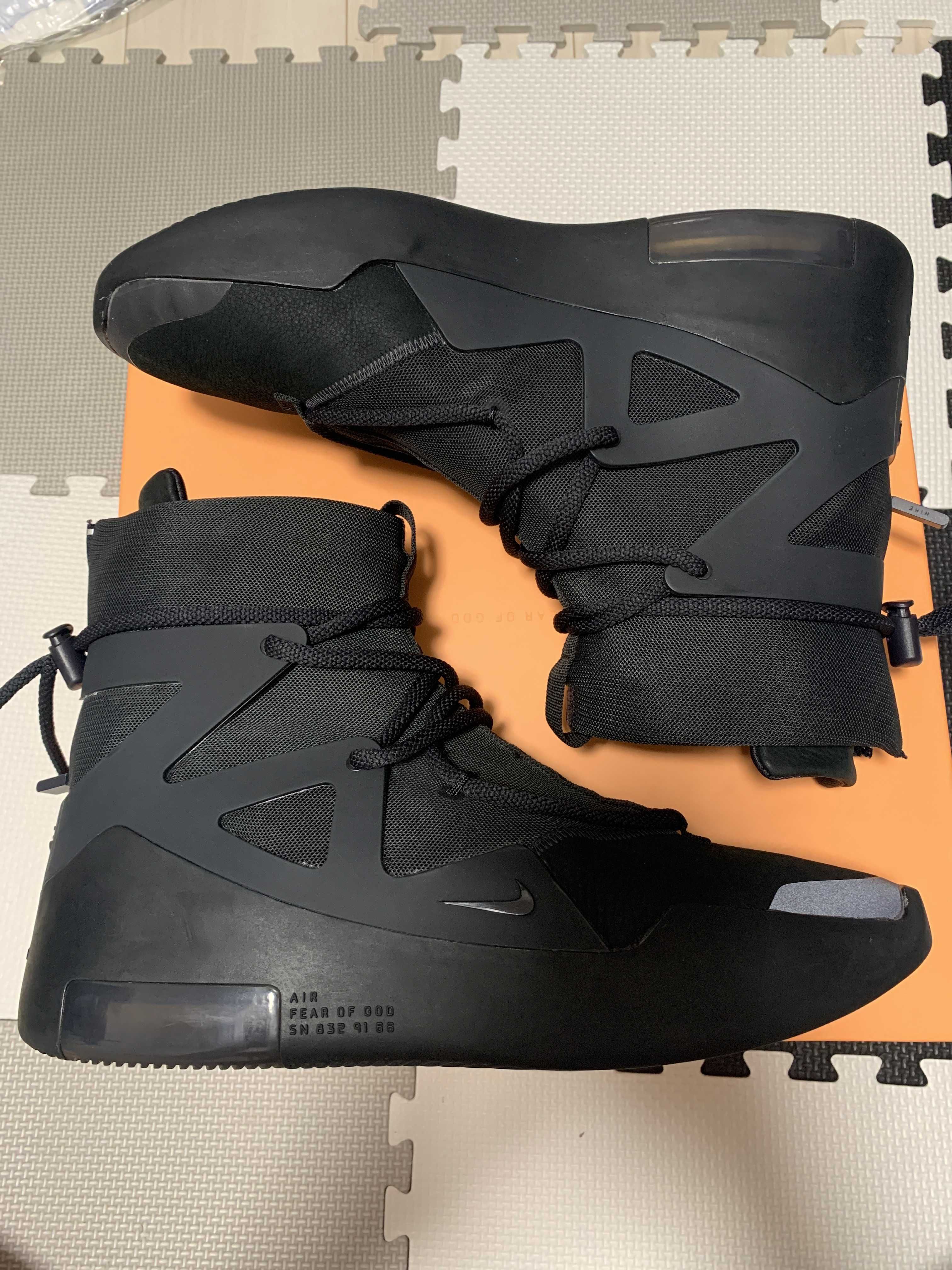 Fear Of God × Nike Air  1 "Triple Black"