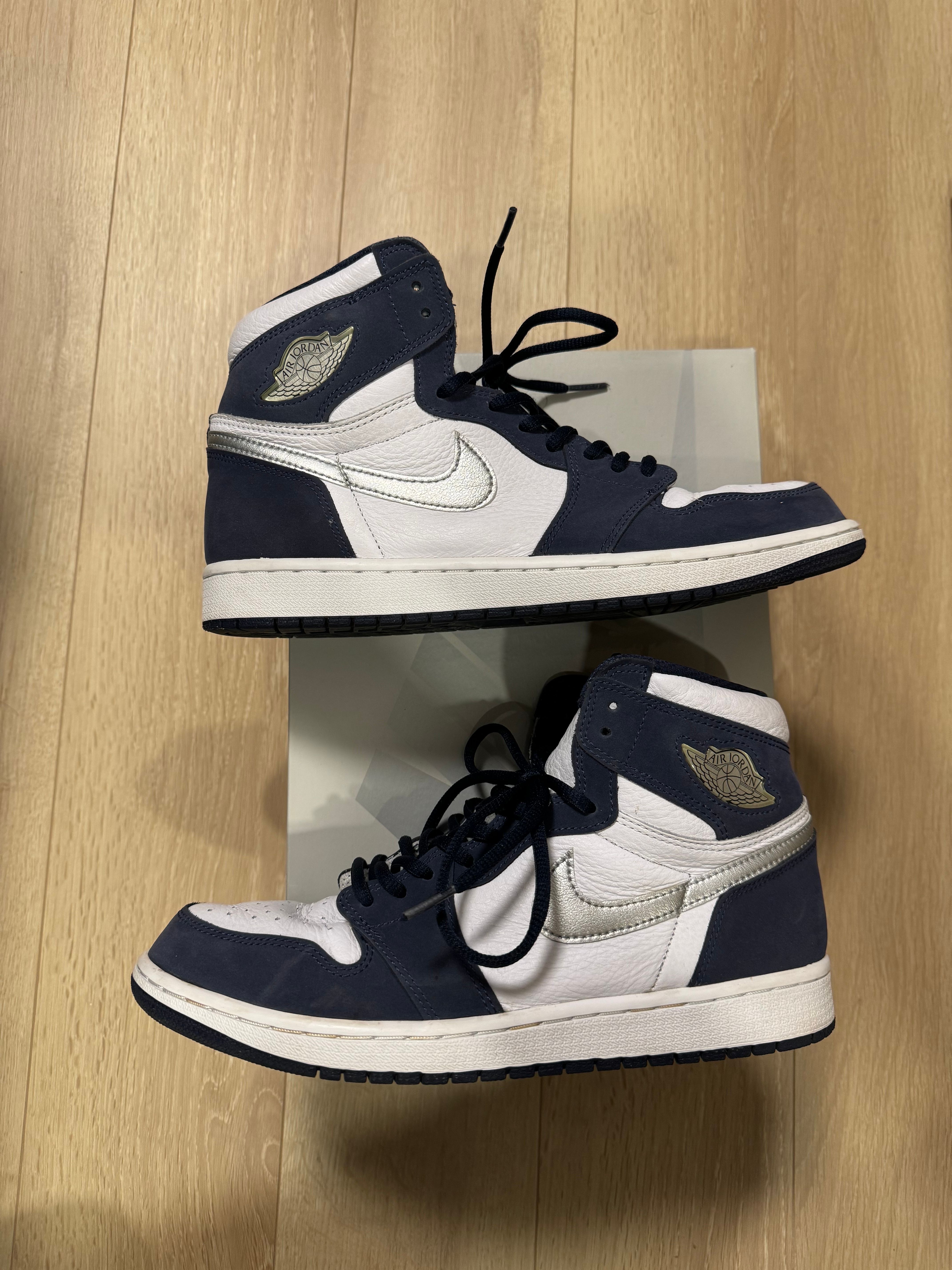 Nike Air Jordan 1 High OG CO.JP "White/Midnight Navy" (2020)(ブリーフケースなし)