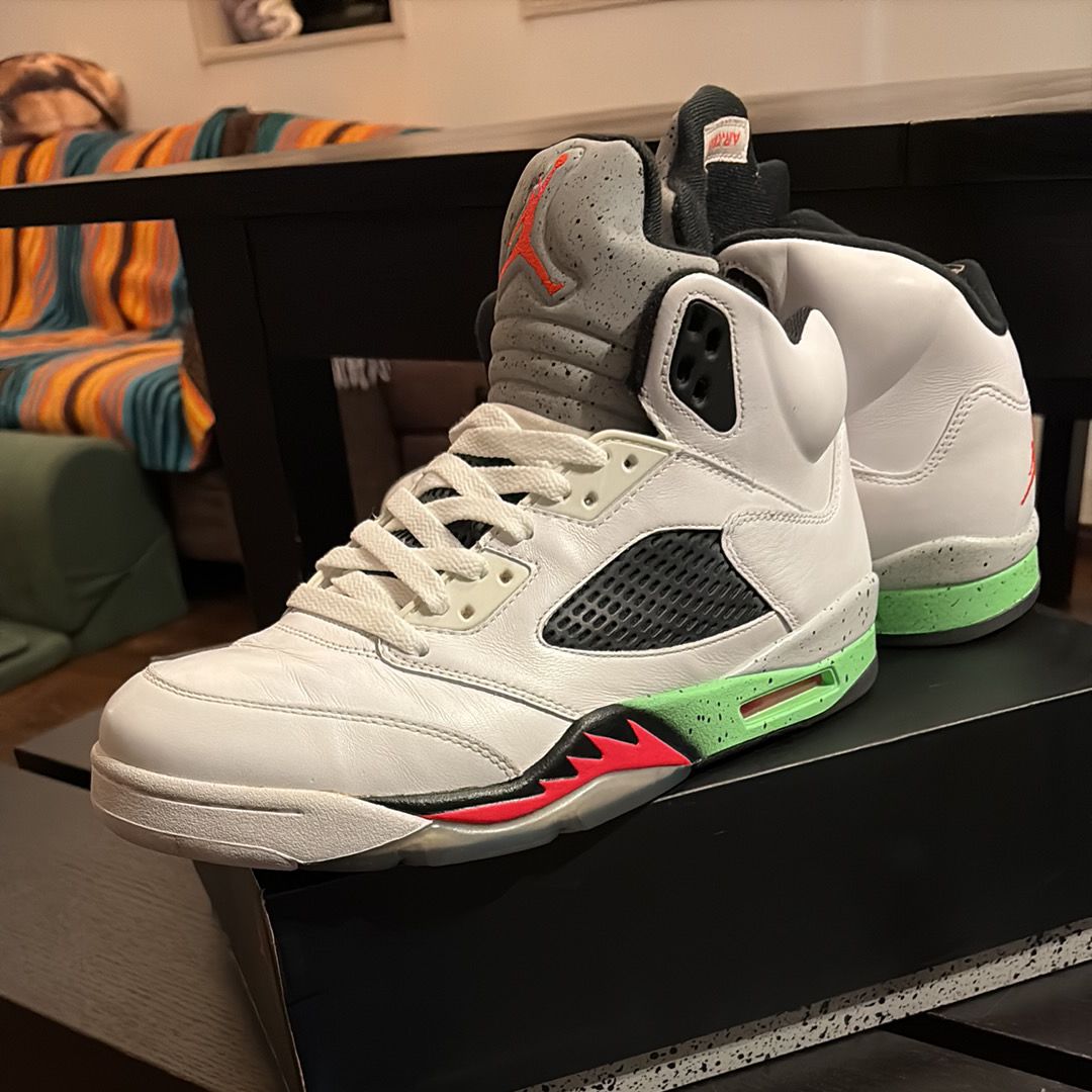NIKE AIR JORDAN 5 RETRO POISON GREEN
