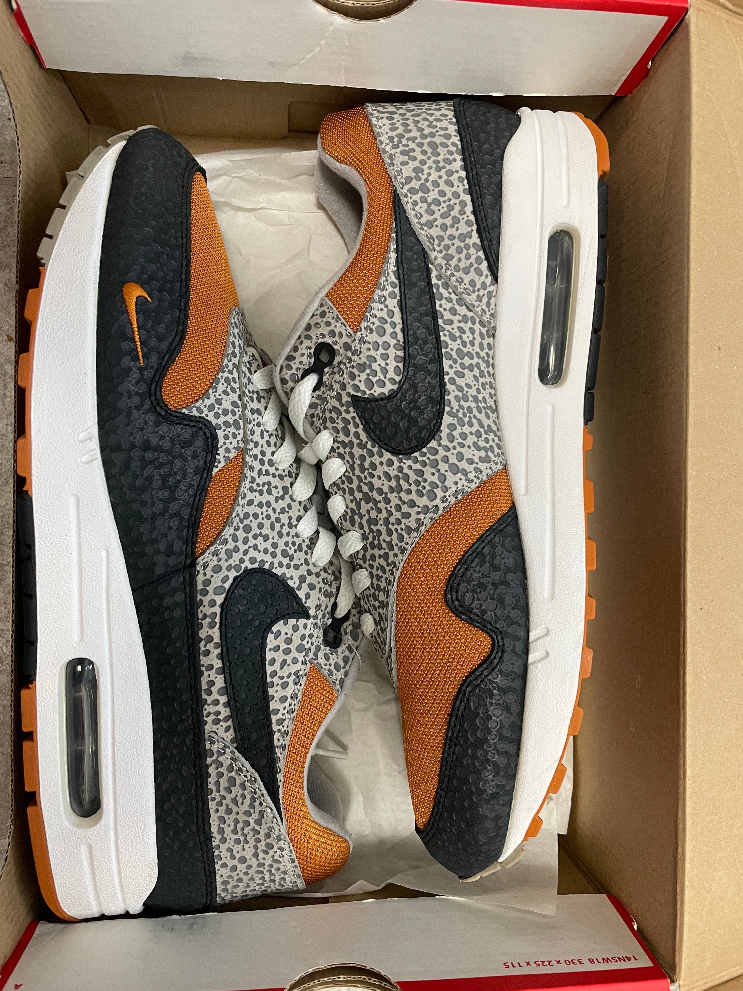 サイズ? × ナイキ エアマックス1 "サファリ" (2018)