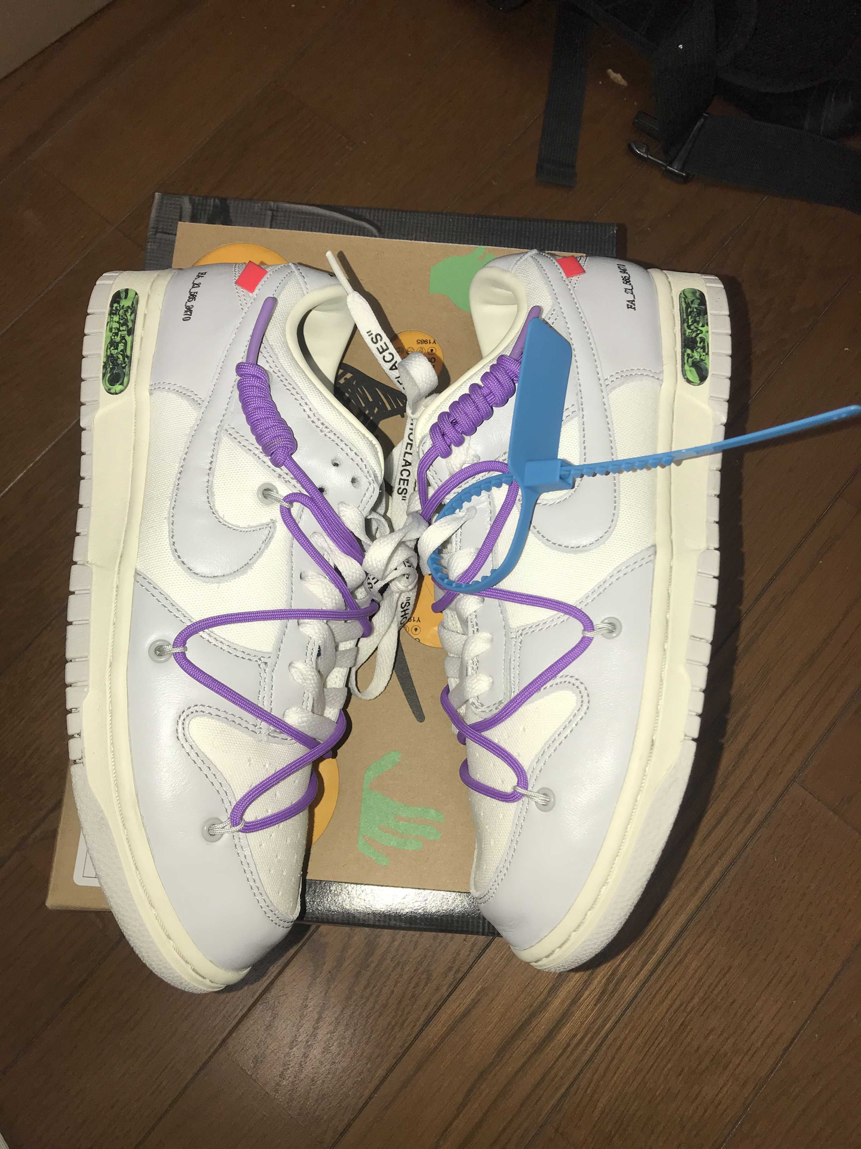 Off-White × Nike Dunk Low "Sail/Neutral Gray"