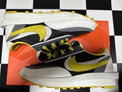 UNDERCOVER × sacai × Nike LD Waffle "Black/Sail-Dark Grey-Bright Citron"