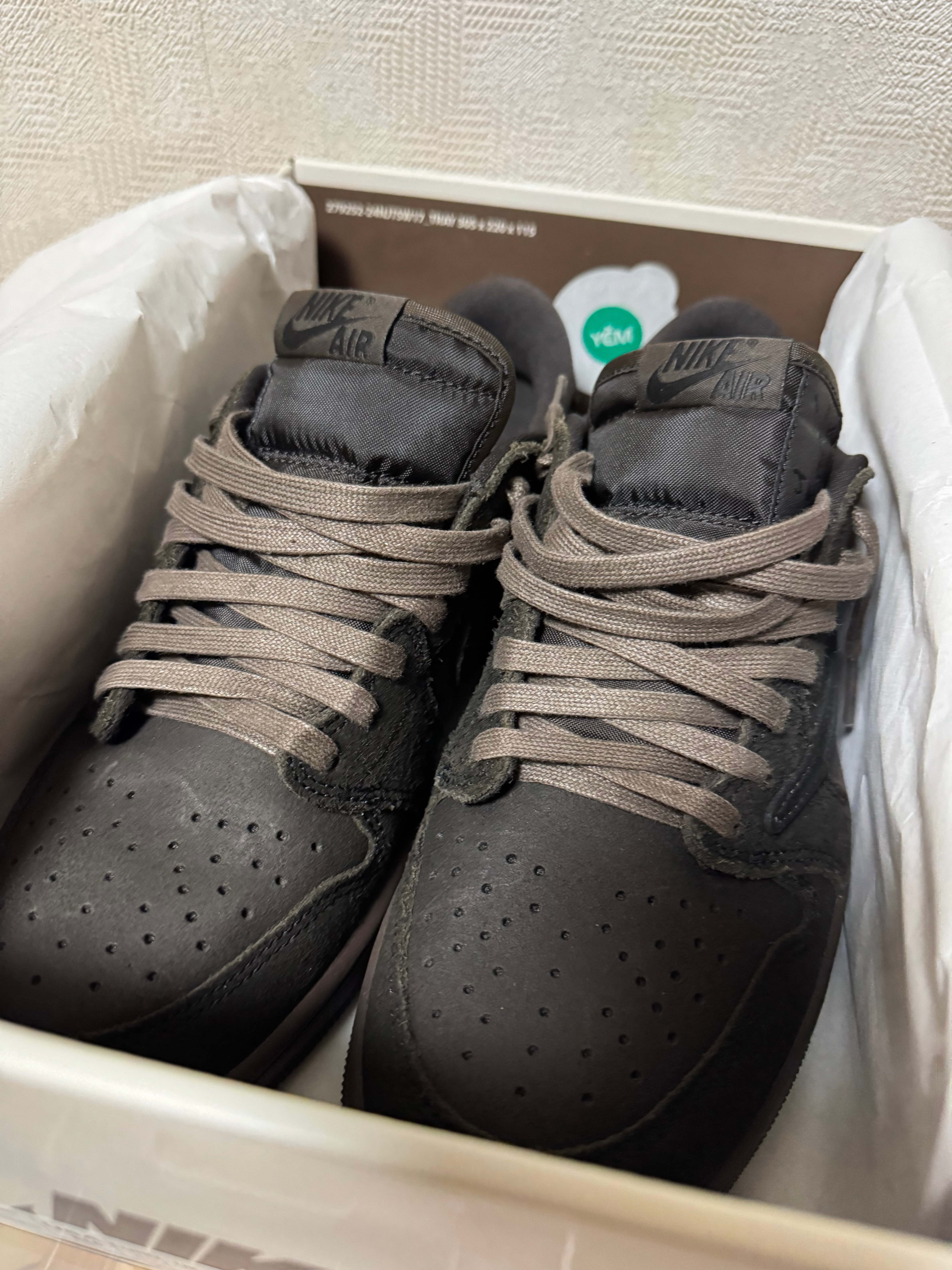 Travis Scott × Nike Air Jordan 1 Low OG SP "Velvet Brown and Dark Mocha"