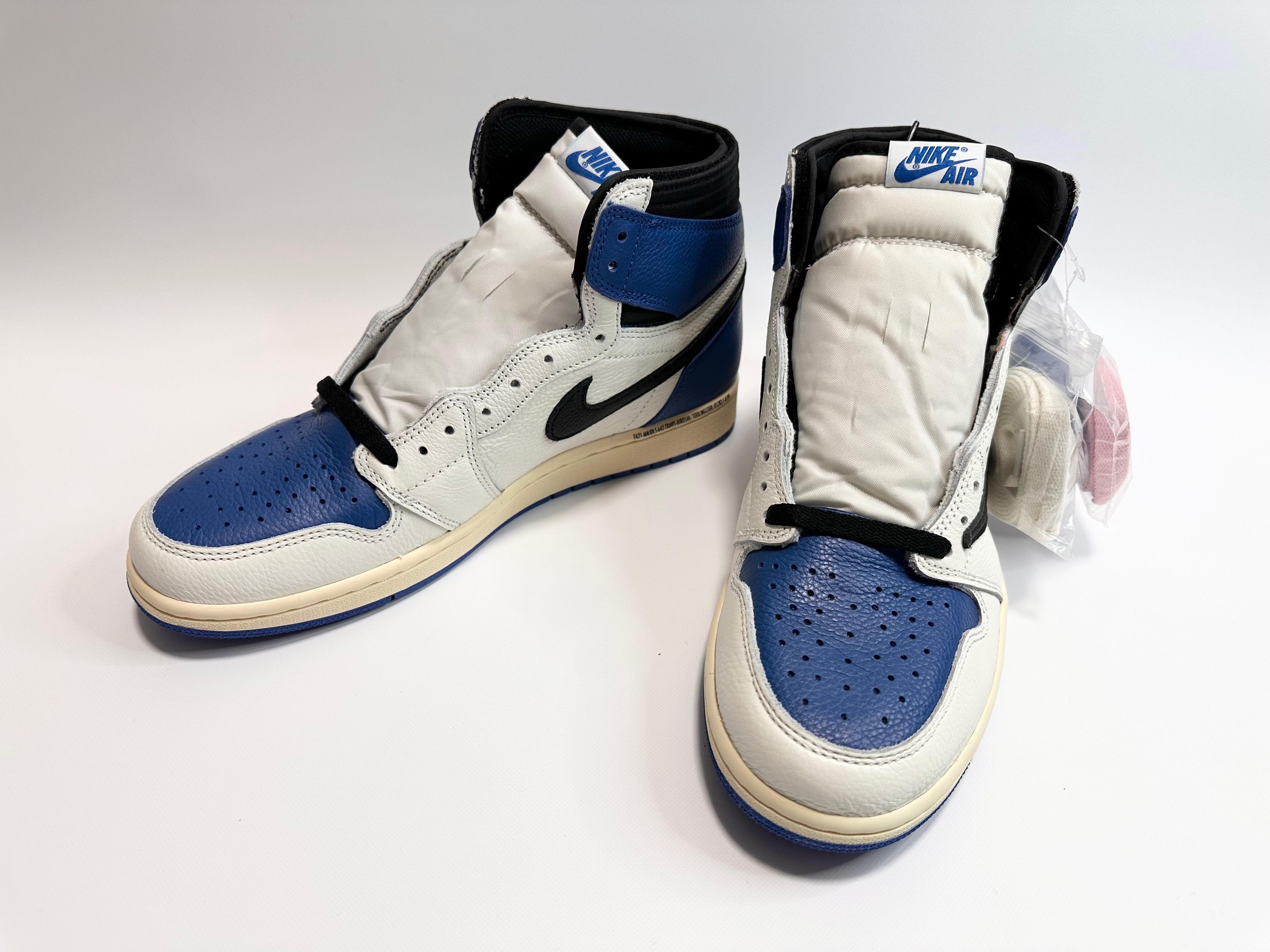 Travis Scott × fragment design × Nike Air Jordan 1 Retro High OG SP "Military Blue"