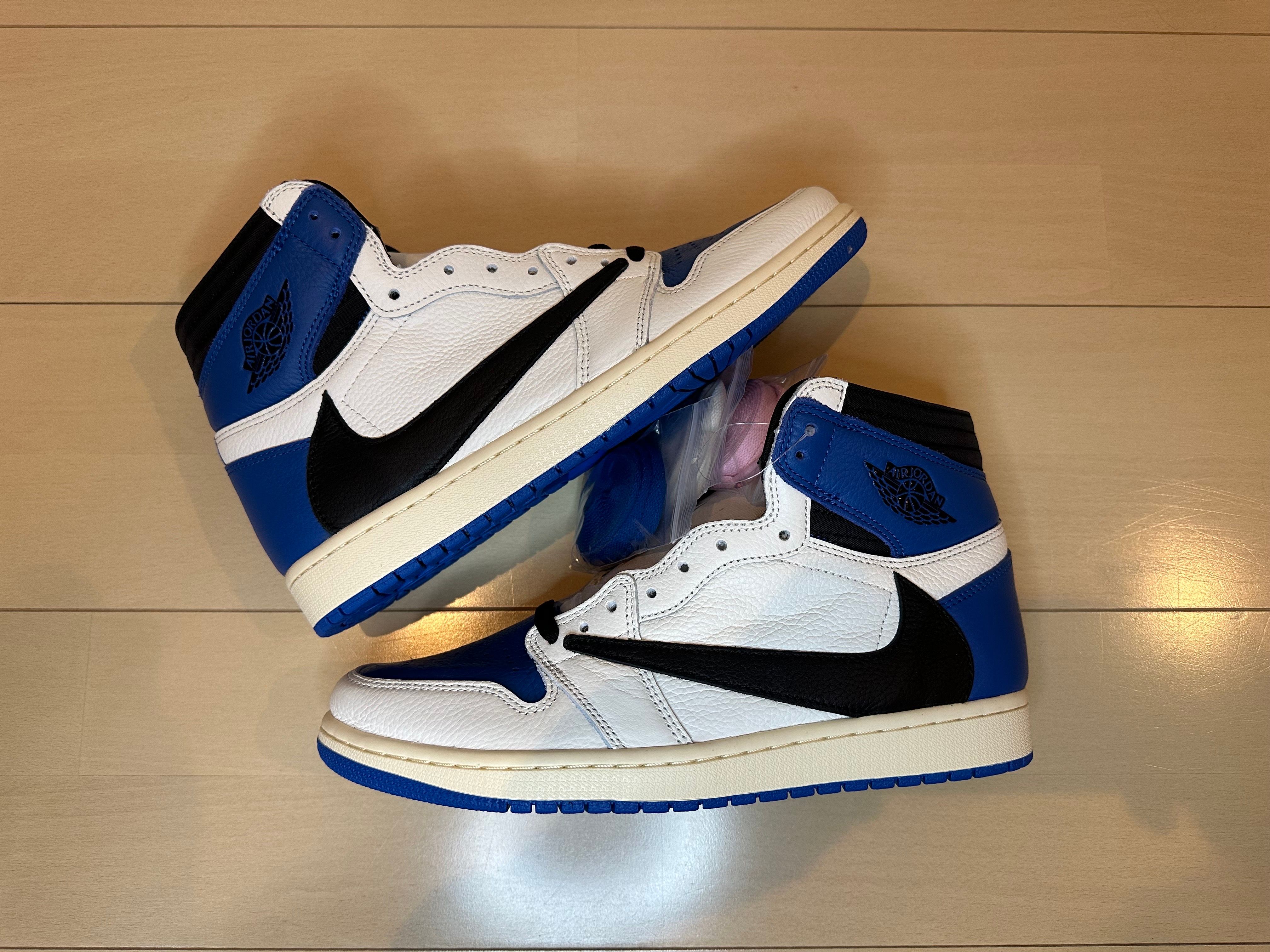 Travis Scott × fragment design × Nike Air Jordan 1 Retro High OG SP "Military Blue"