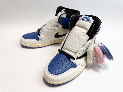 Travis Scott × fragment design × Nike Air Jordan 1 Retro High OG SP "Military Blue"