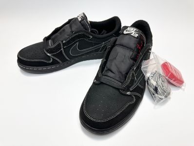 Travis Scott × Nike Air Jordan 1 Low OG SP "Black Phantom"