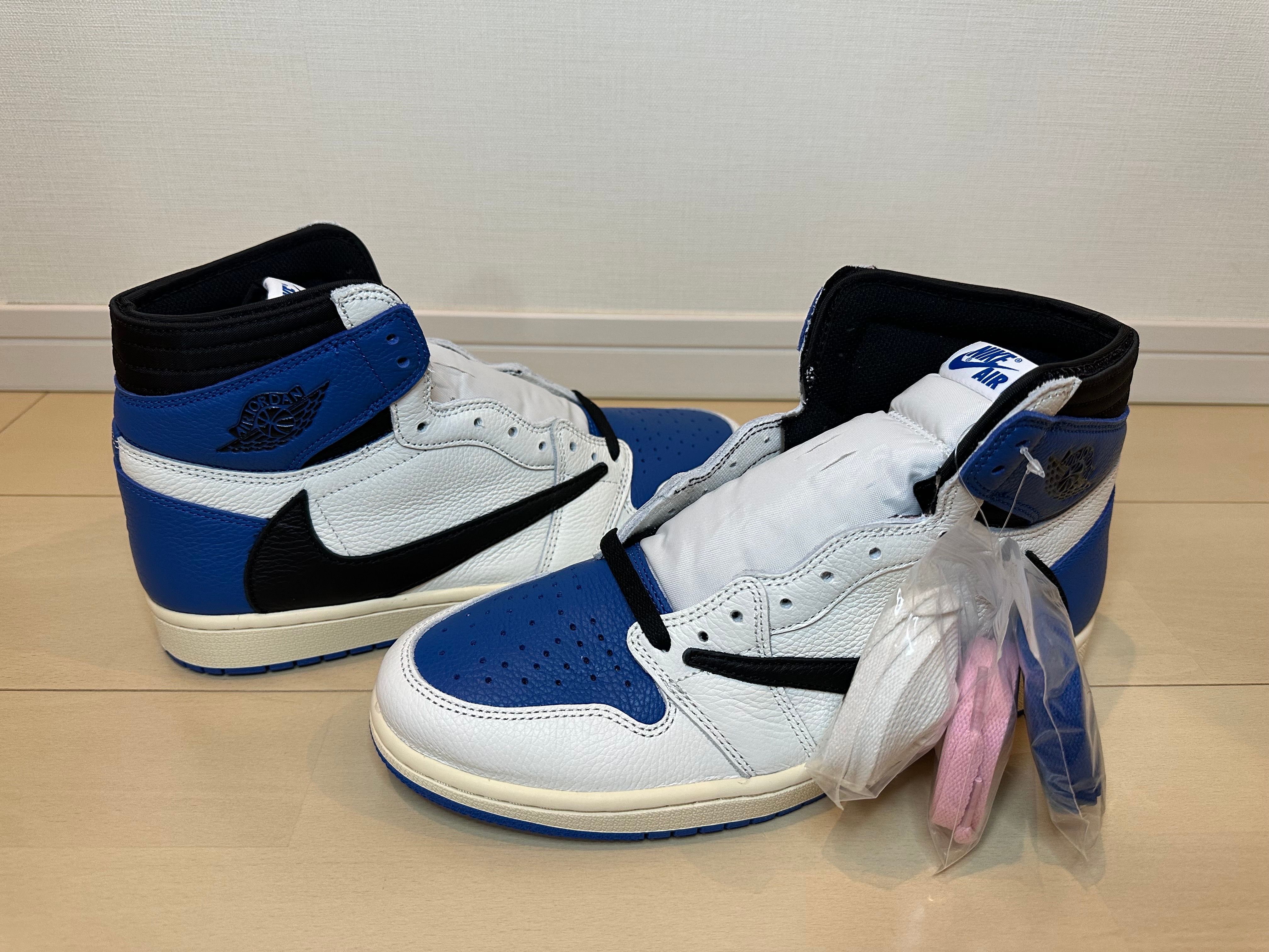 Travis Scott × fragment design × Nike Air Jordan 1 Retro High OG SP "Military Blue"
