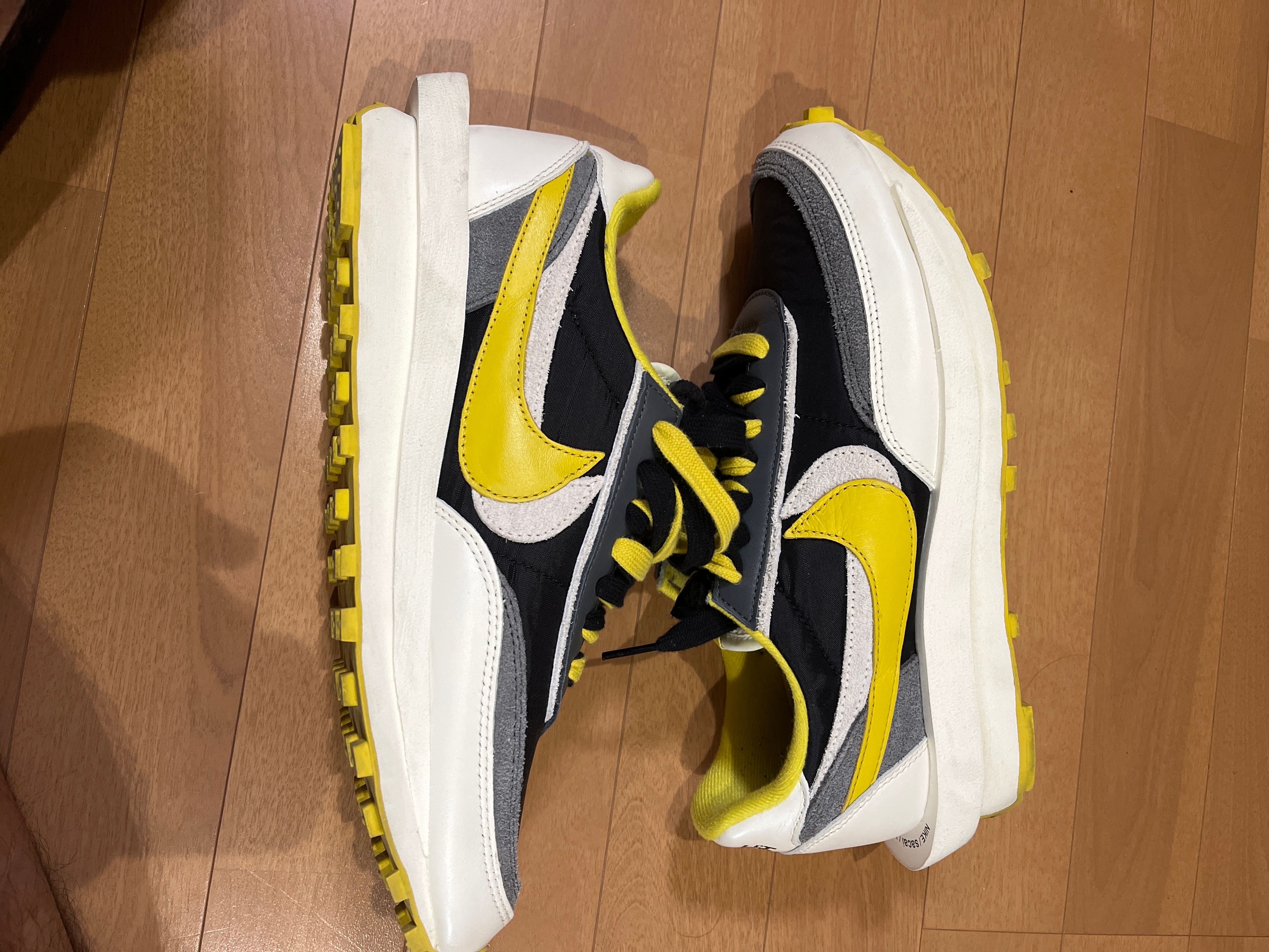 UNDERCOVER × sacai × Nike LD Waffle "Black/Sail-Dark Grey-Bright Citron"