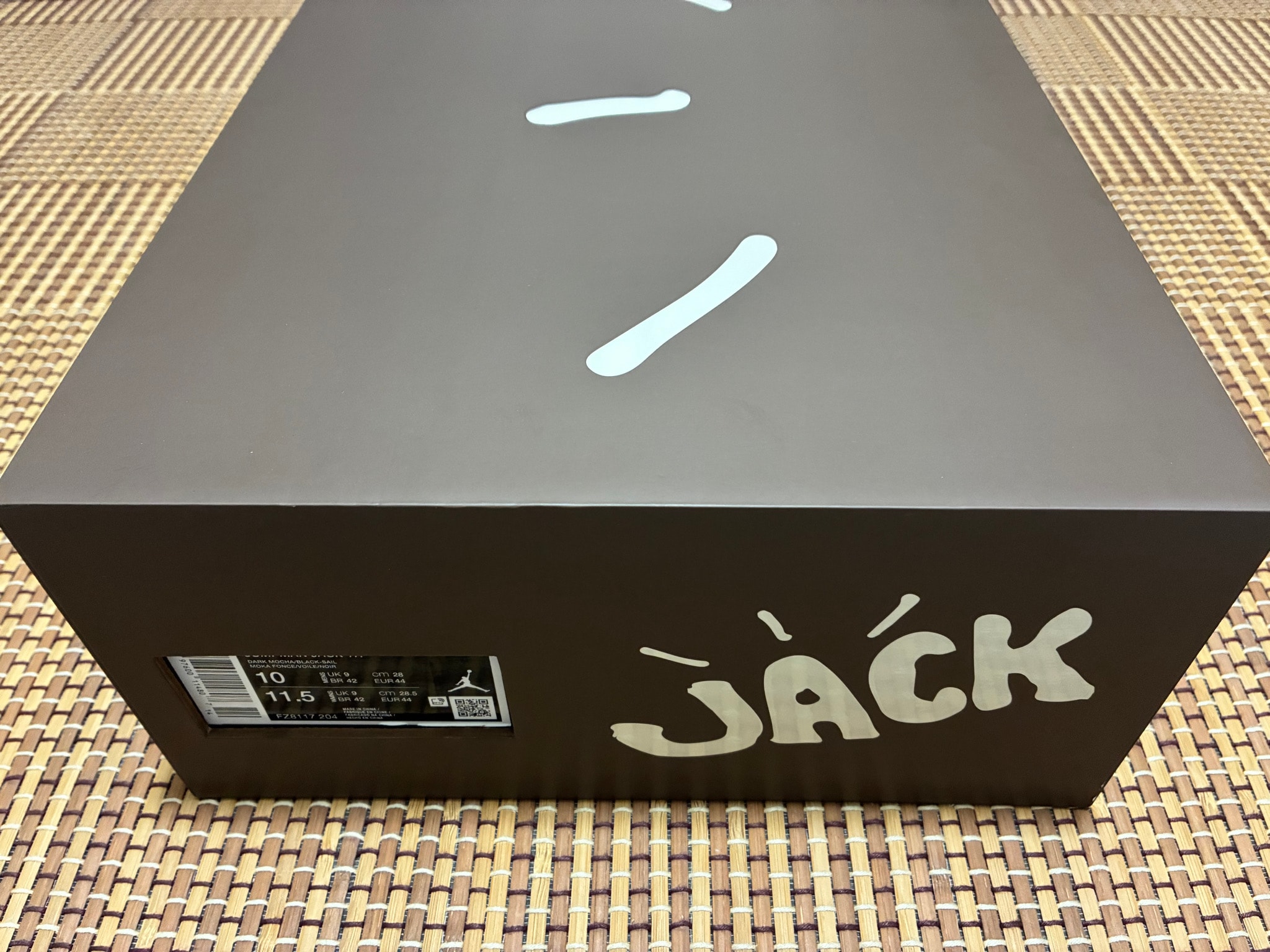 Travis Scott × Nike Jordan Jumpman Jack TR CJ1 T-Rexx "Black and Dark Mocha"