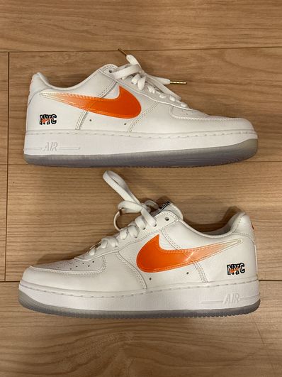 KITH × Nike Air Force 1 Low "White/Rush Blue/White/Brilliant Orange"