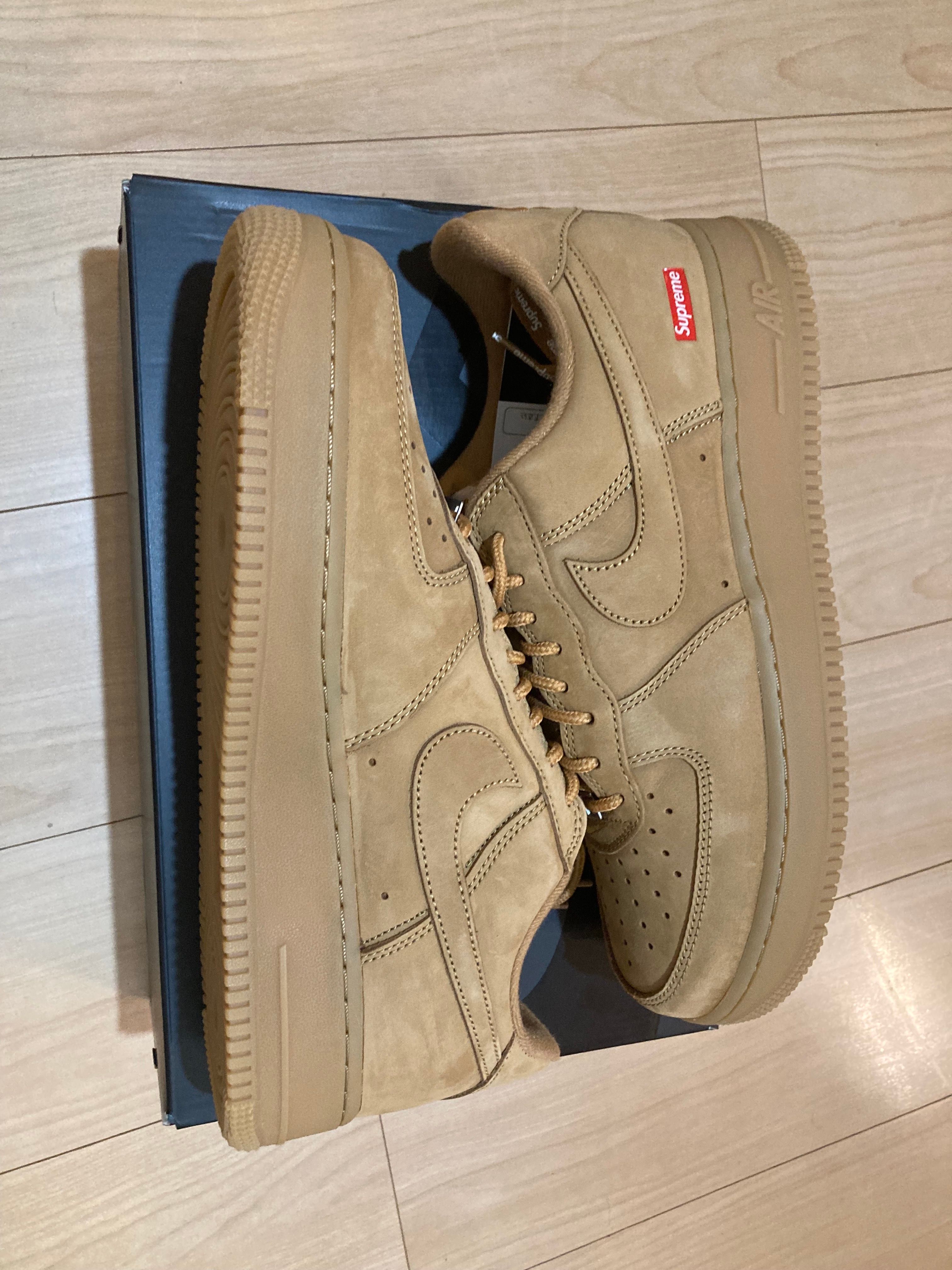 Supreme × Nike Air Force 1 Low "Flax/Wheat"