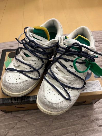 Off-White × Nike Dunk Low "Sail/Neutral Grey/Gridiron"