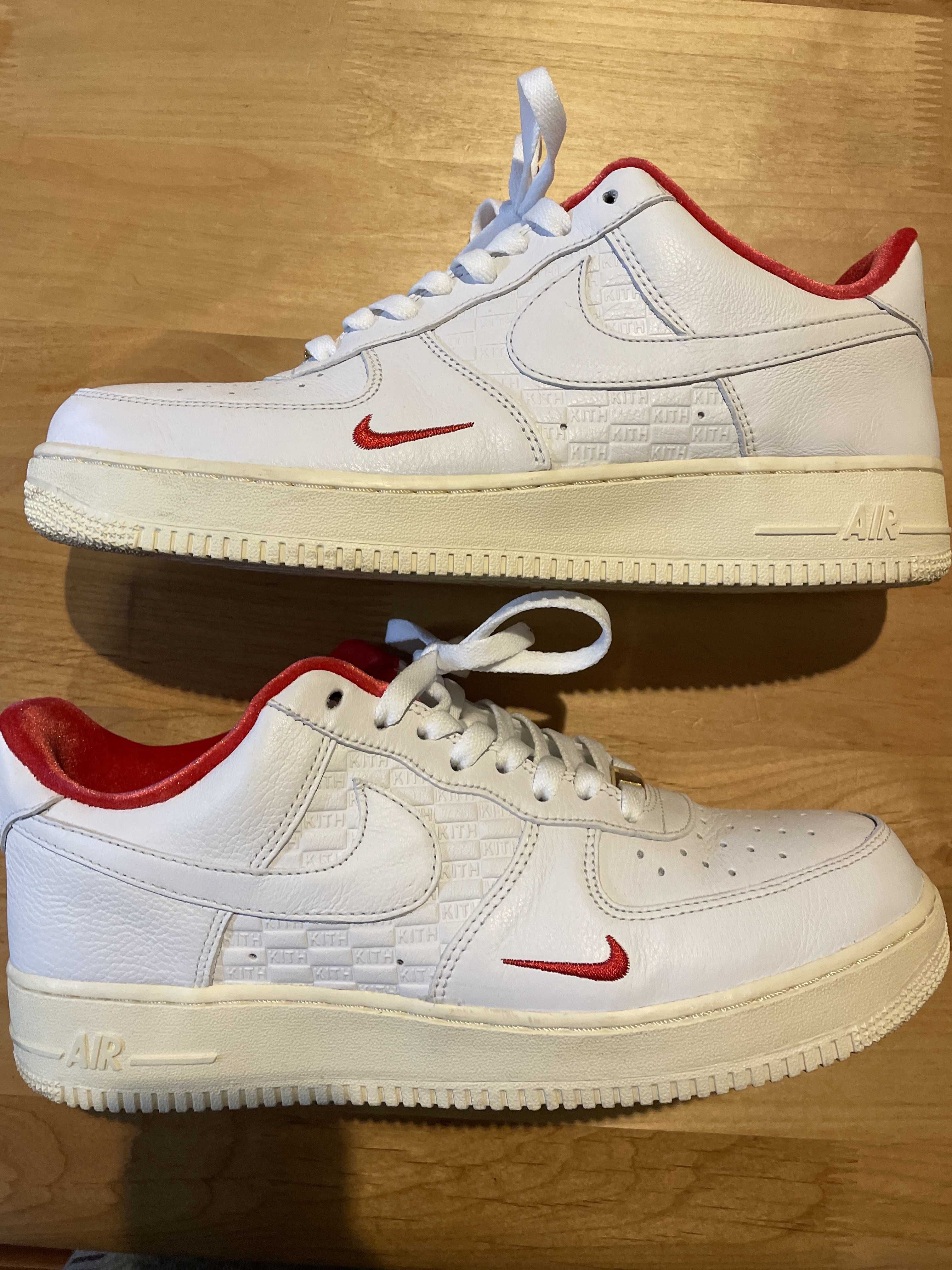 KITH × Nike Air Force 1 Low "White/Red"