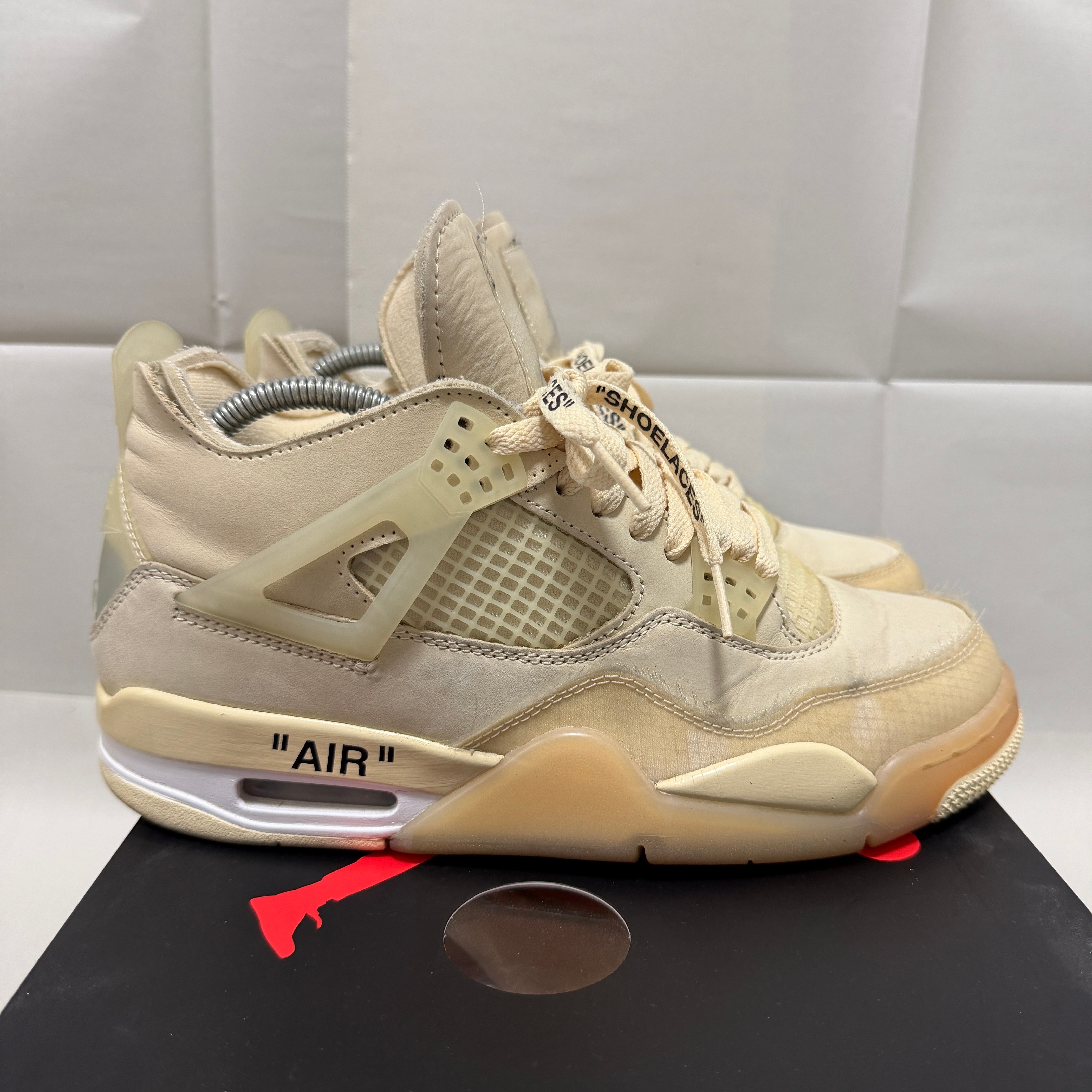 Off-White × Nike Women's Air Jordan 4 SP "Sail"