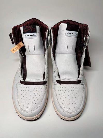 A Ma Maniere × Nike Air Jordan 1 Retro High OG "Sail and Burgundy"