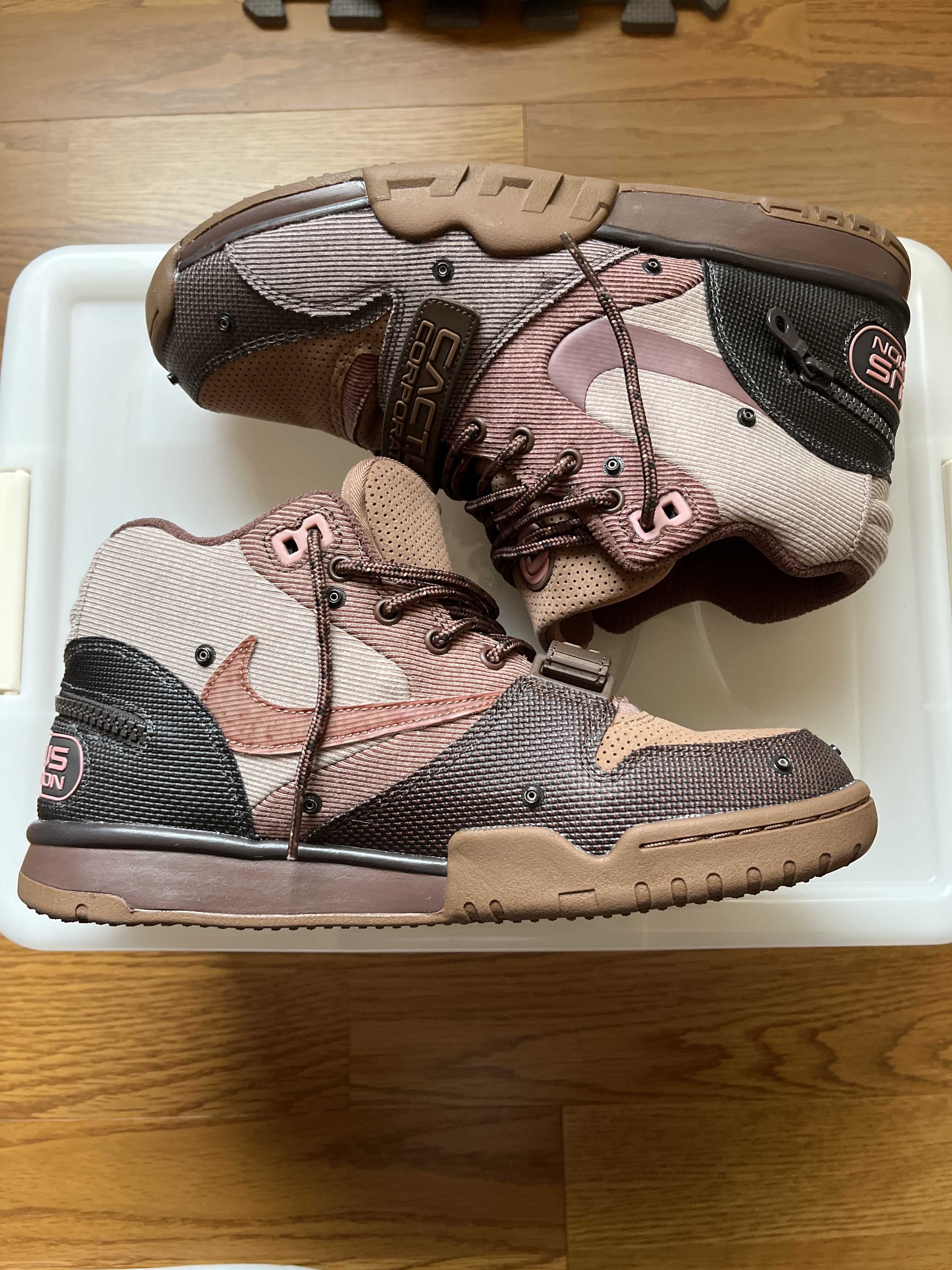 Travis Scott x Nike Air Trainer 1 SP "Archaeo Brown and Rust Pink"