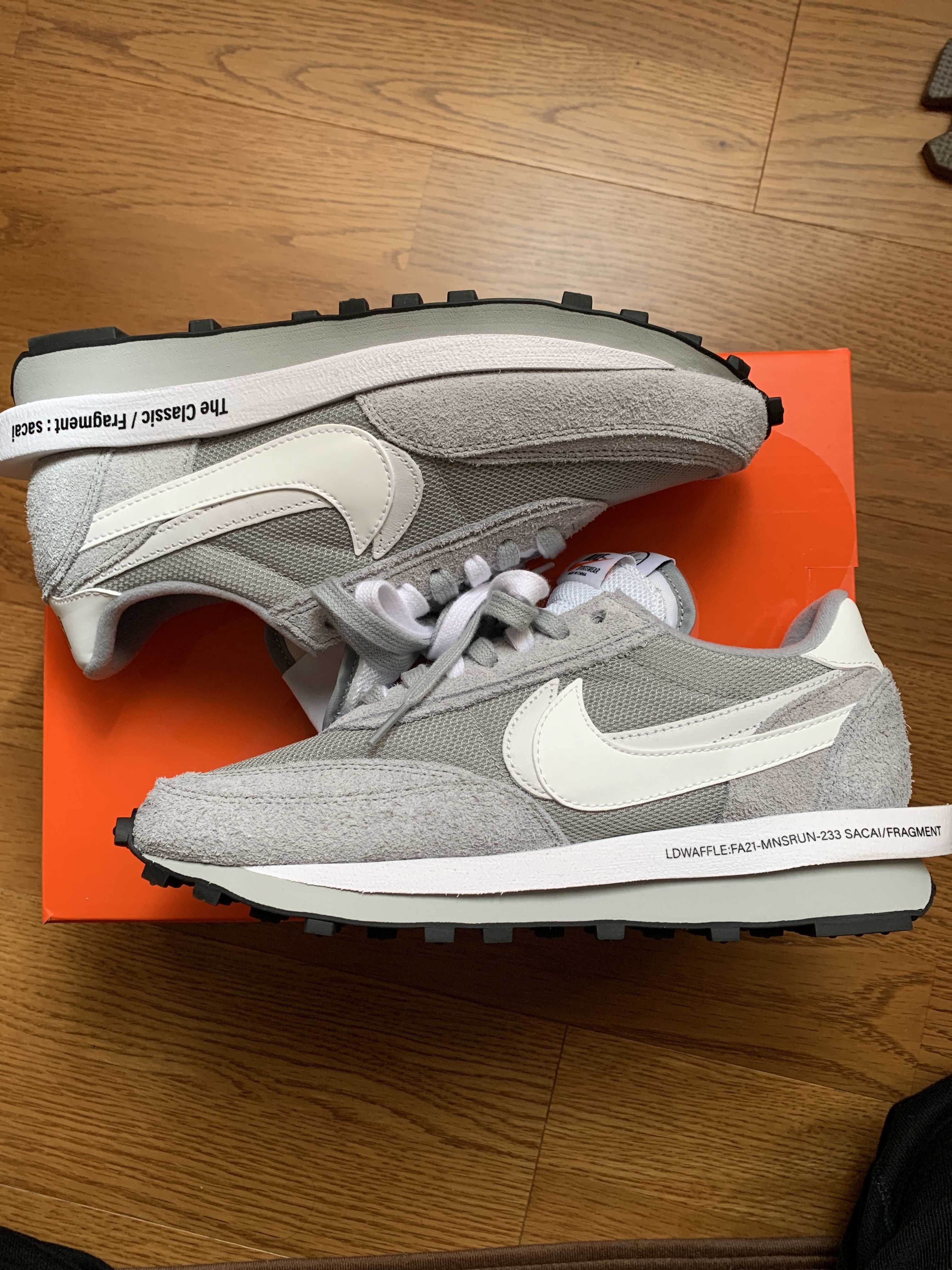Fragment × sacai × Nike LD Waffle "Light Smoke Grey"