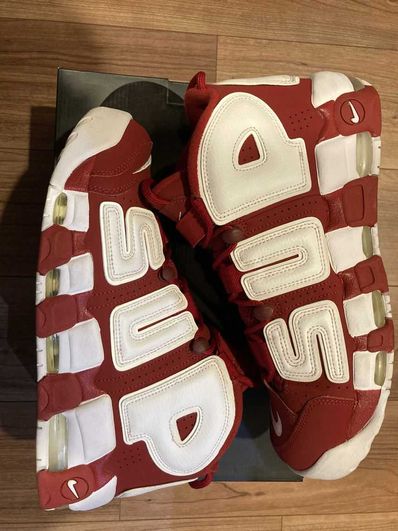 Supreme × Nike Air More Uptempo "White/Red"