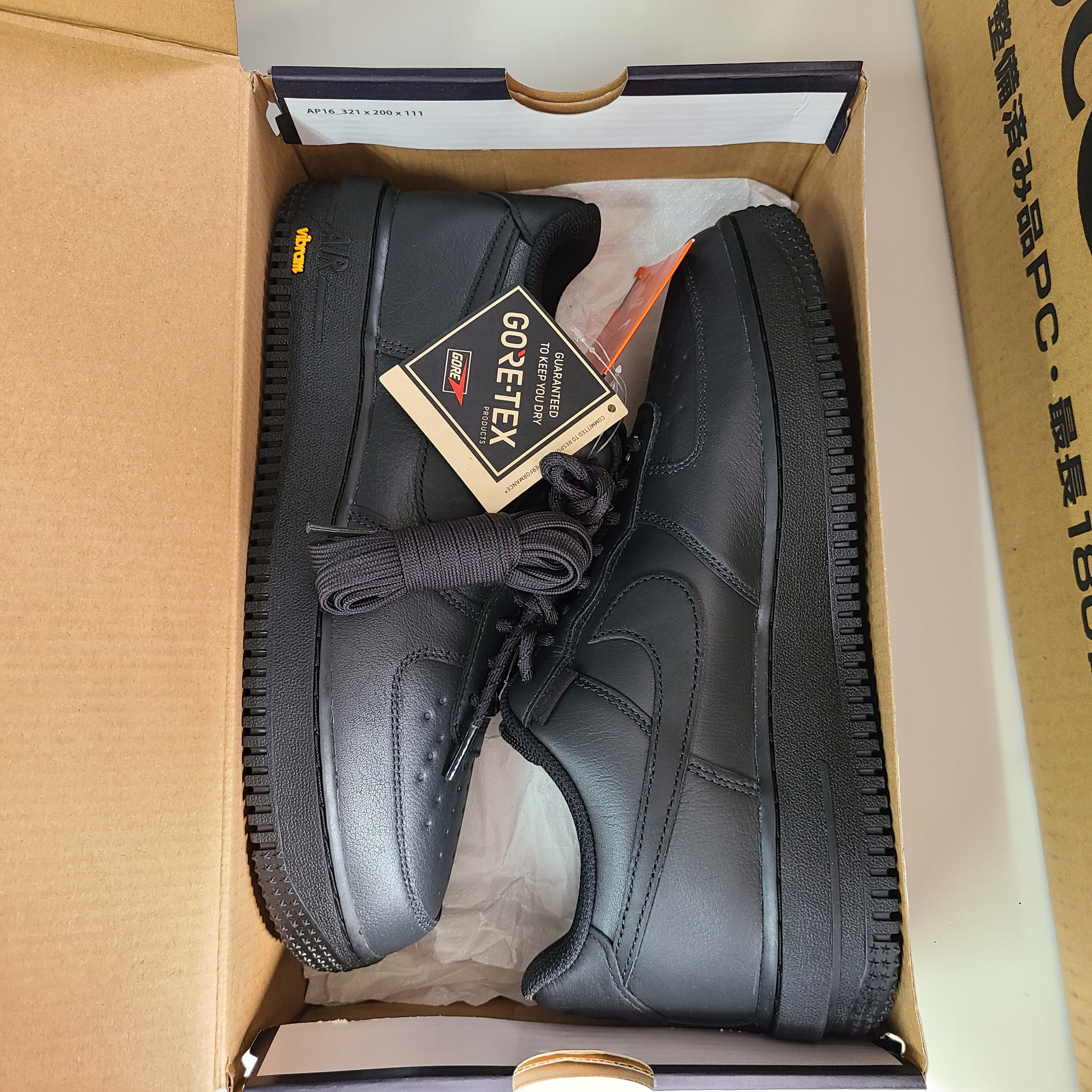 Nike Air Force 1 Low GORE-TEX Vibram "Off Noir/Black"